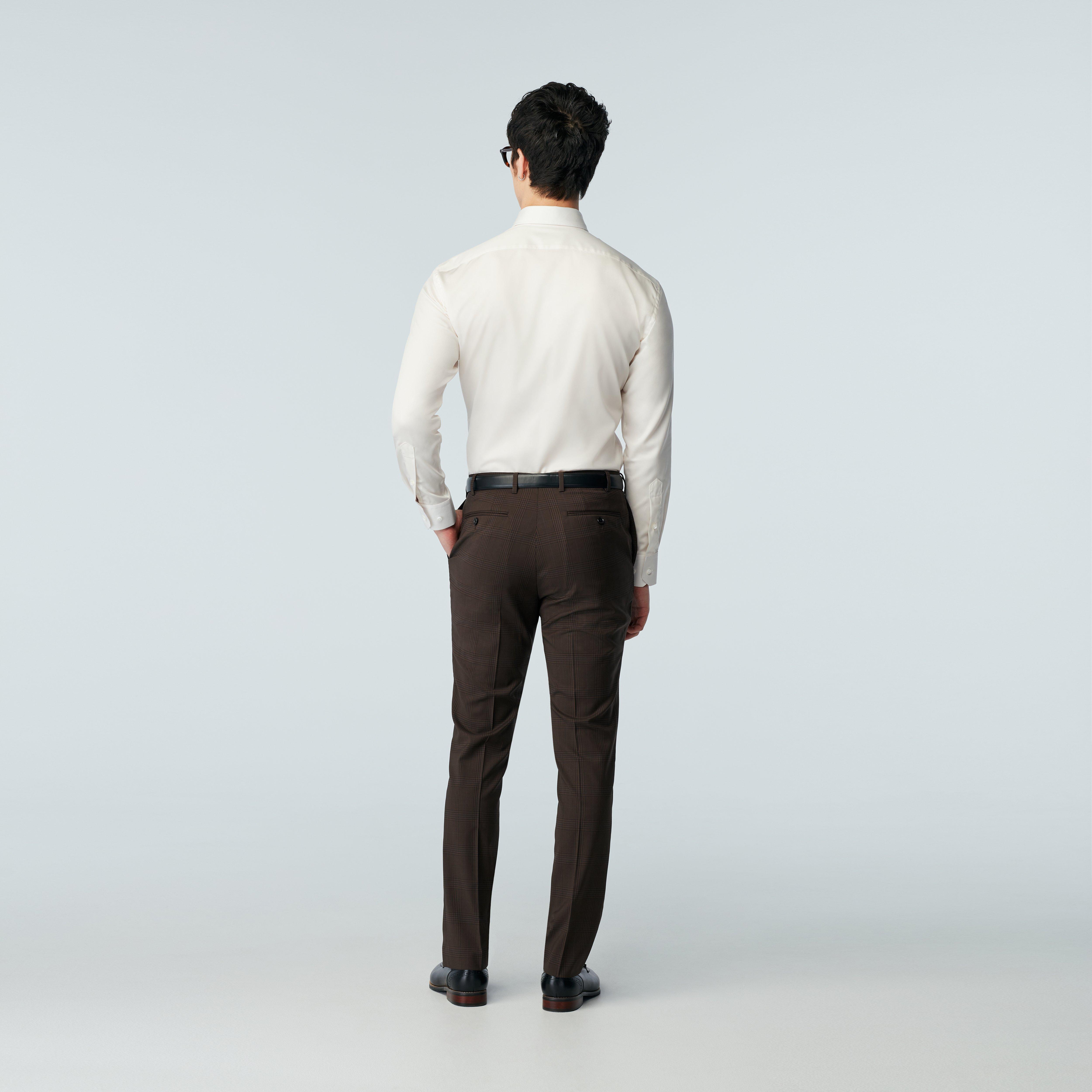 Product thumbnail 2 Brown pants - Milano Checked Design from Italian Indochino Collection