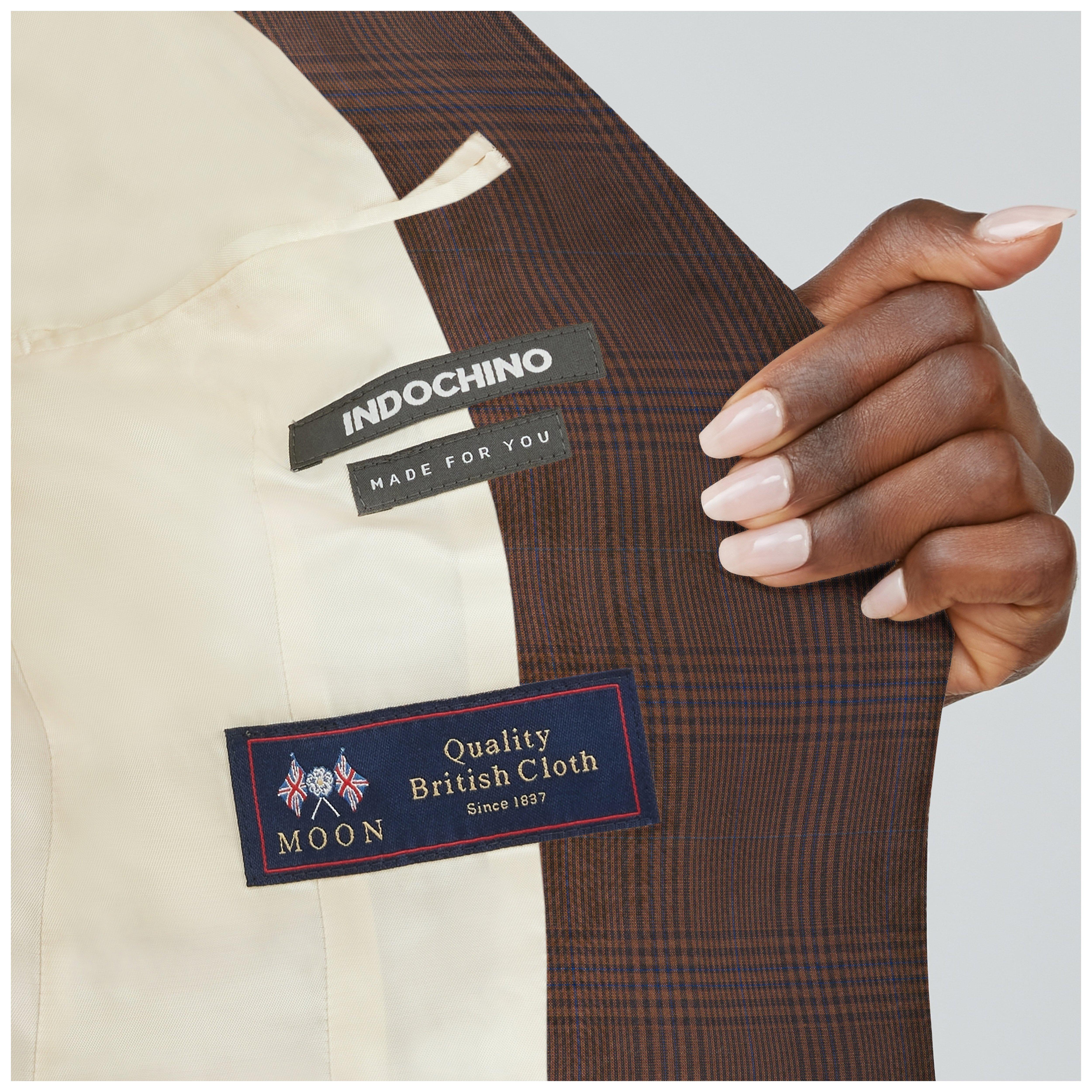 Product thumbnail 3 Brown blazer women - Milano Checked Design from Italian Indochino Collection