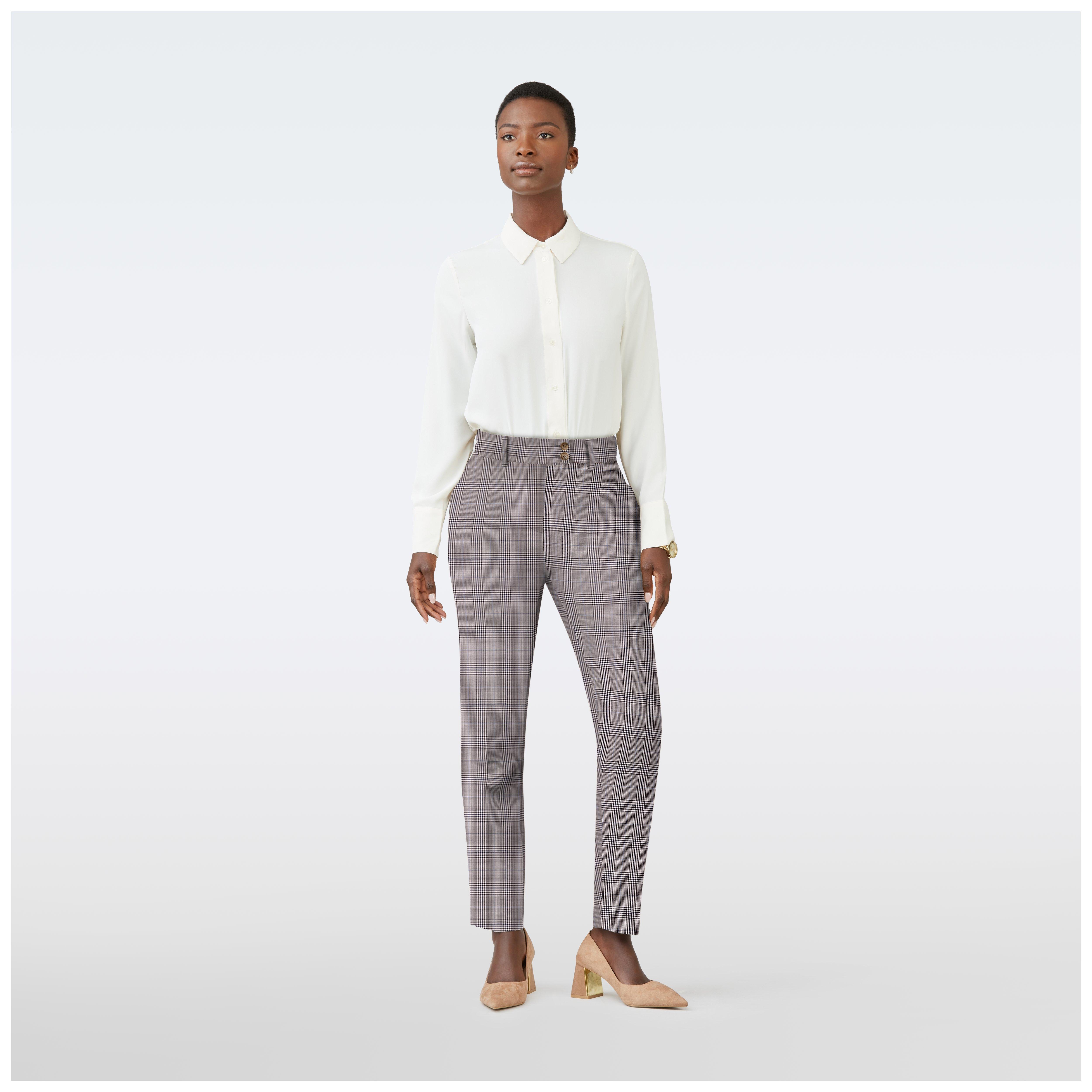 Product thumbnail 3 Black suit women - Milano Checked Design from Italian Indochino Collection