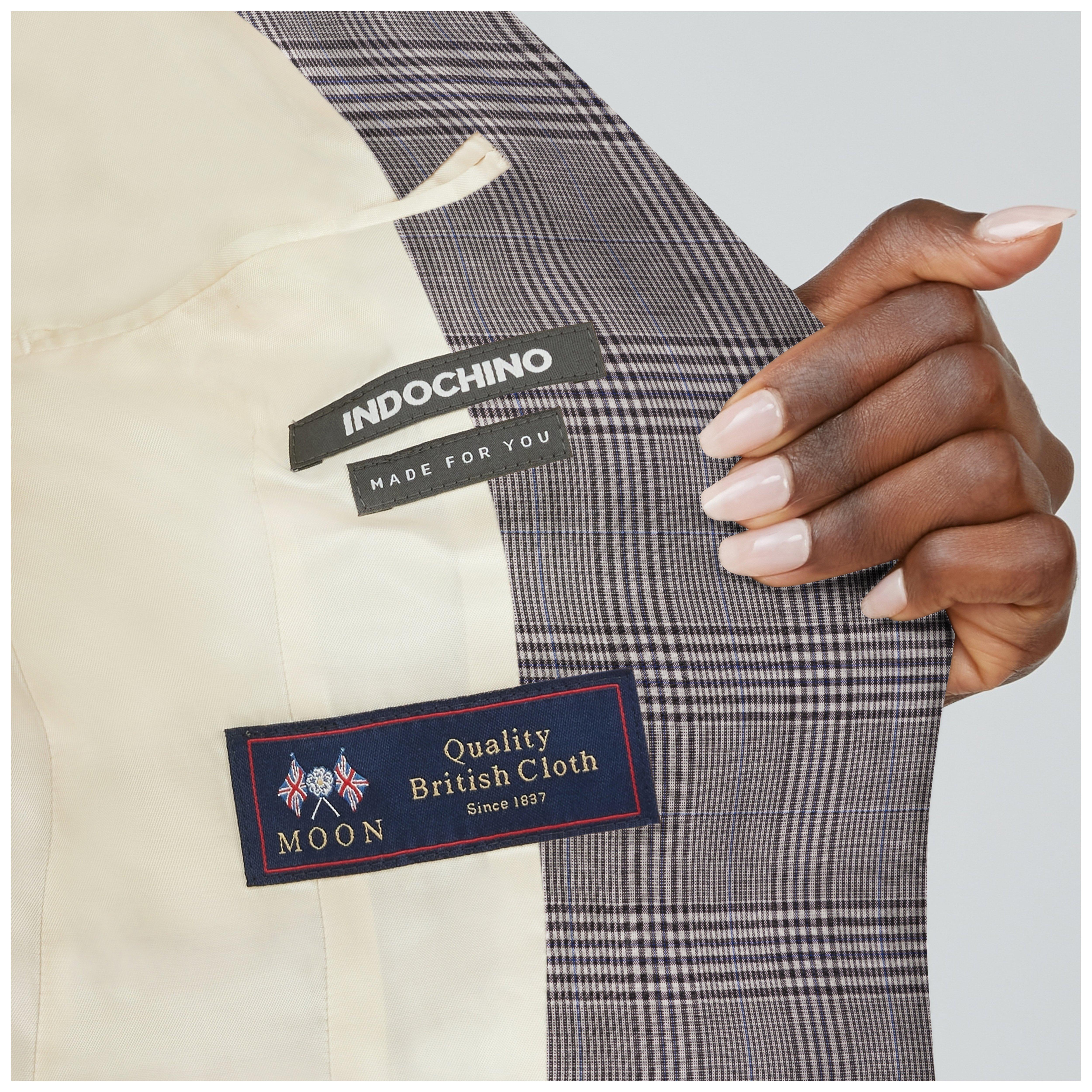 Product thumbnail 5 Black suit women - Milano Checked Design from Italian Indochino Collection