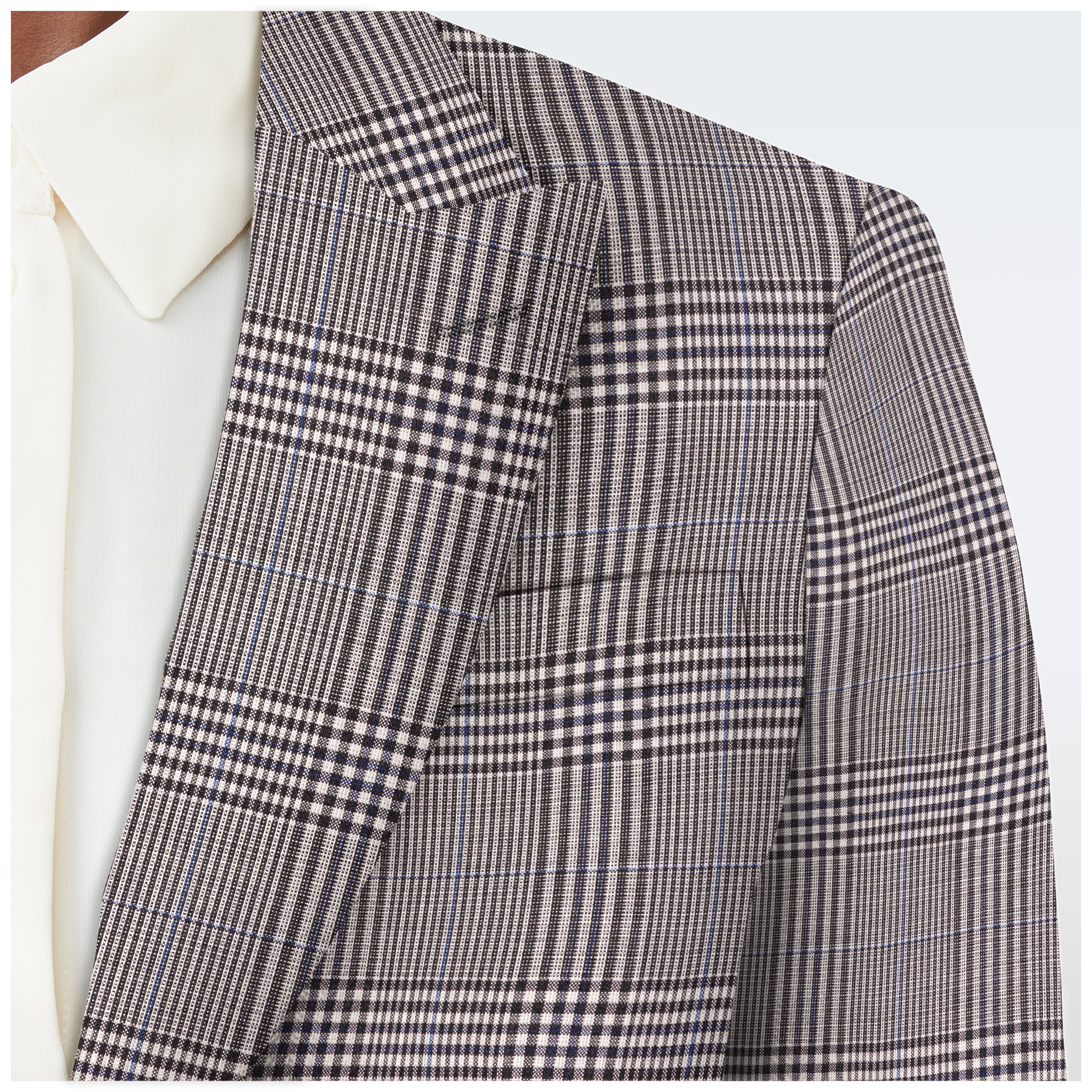 Product thumbnail 6 Black suit women - Milano Checked Design from Italian Indochino Collection