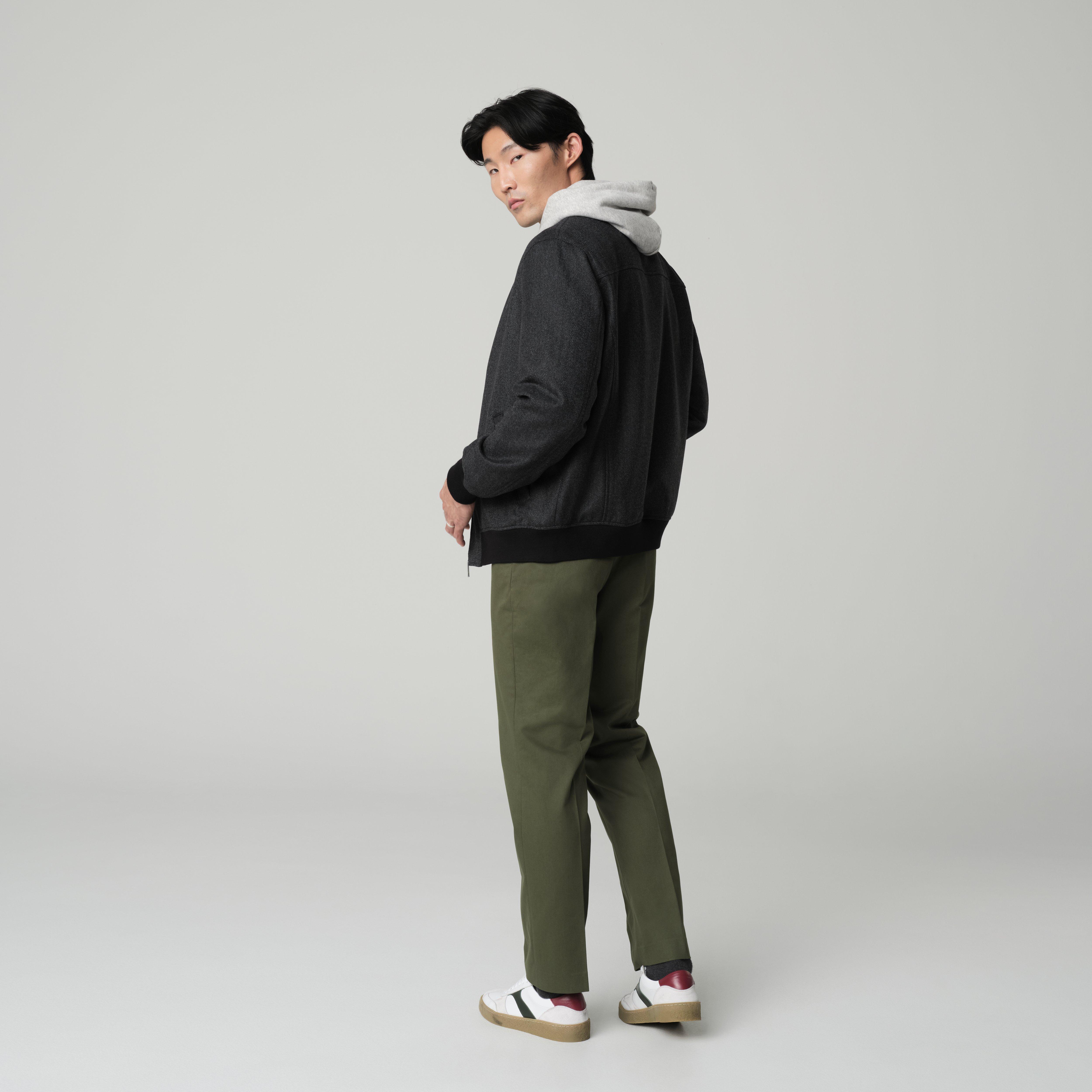Product thumbnail 2 Gray bomberjacket - Heartford Solid Design from Premium Indochino Collection