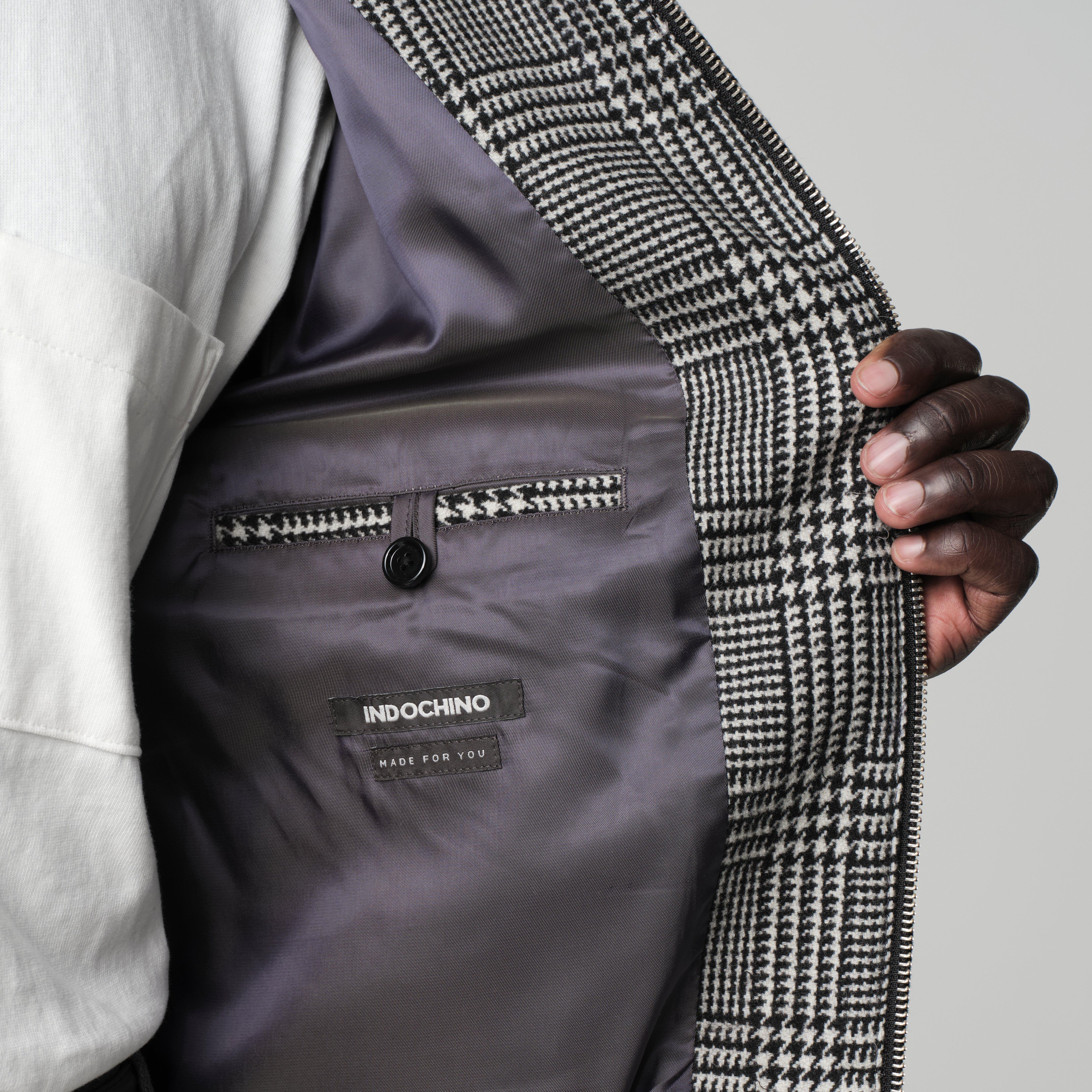 Product thumbnail 3 Black bomberjacket - Varsity Solid Design from Premium Indochino Collection