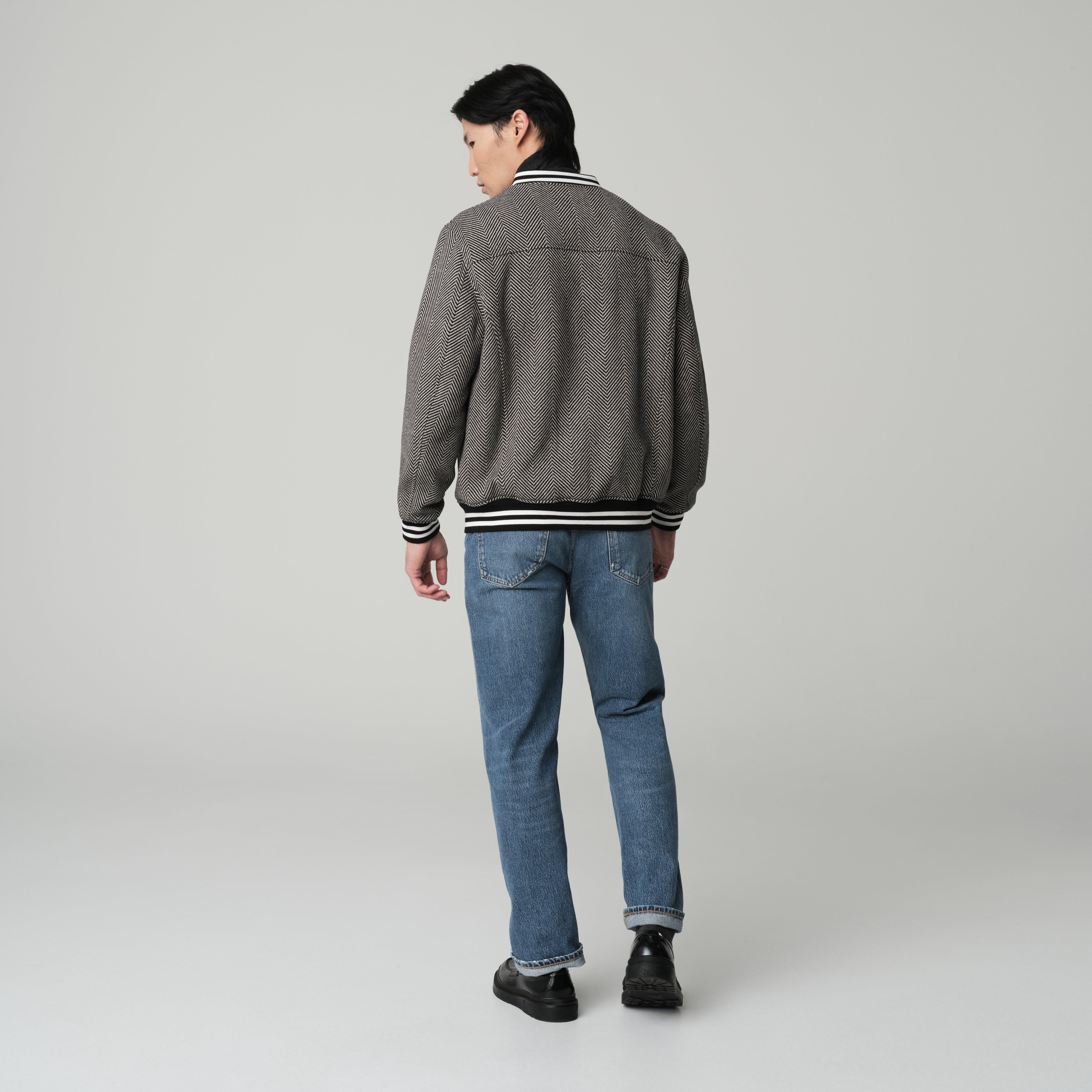 Product thumbnail 2 Black bomberjacket - Varsity Solid Design from Italian Indochino Collection