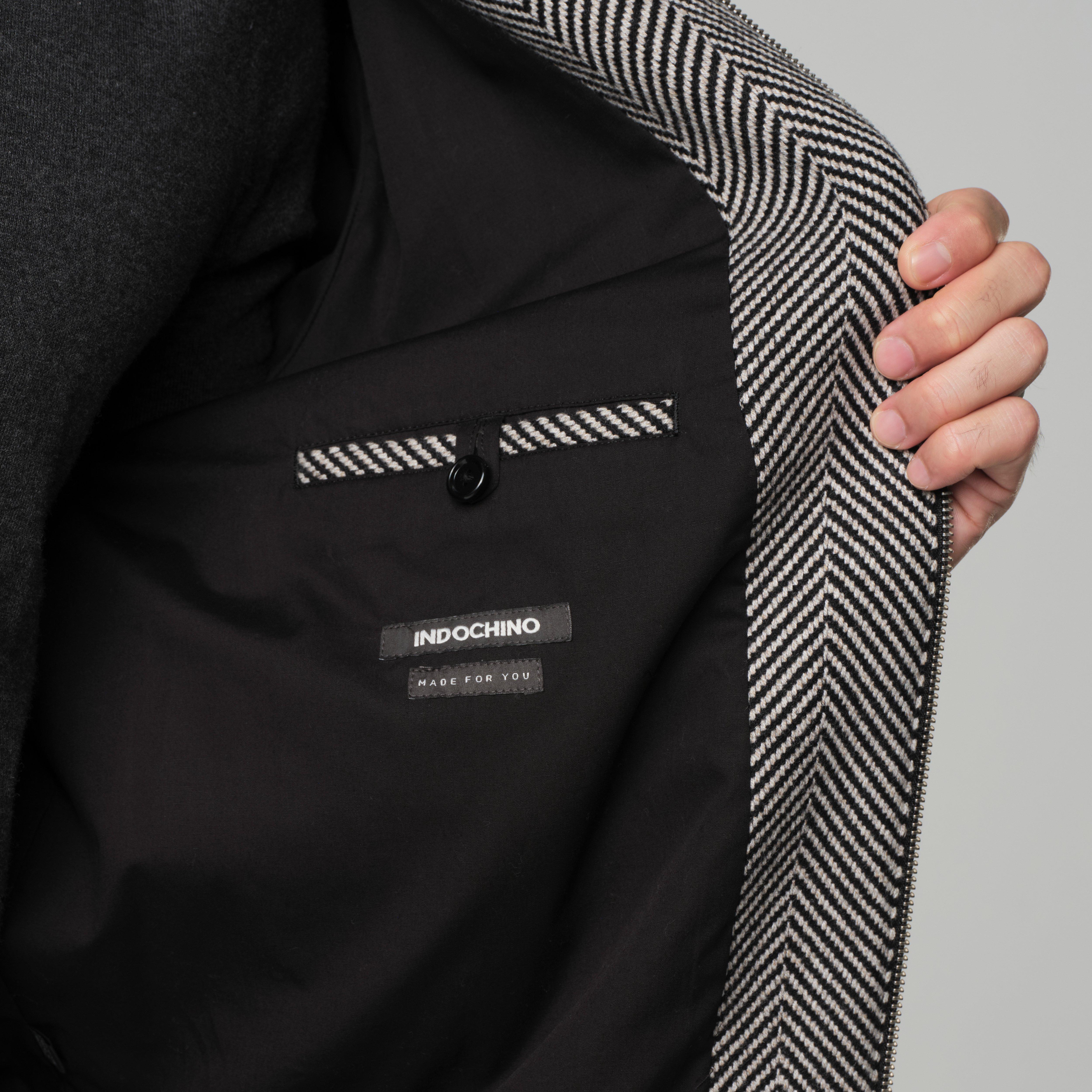 Product thumbnail 3 Black bomberjacket - Varsity Solid Design from Italian Indochino Collection