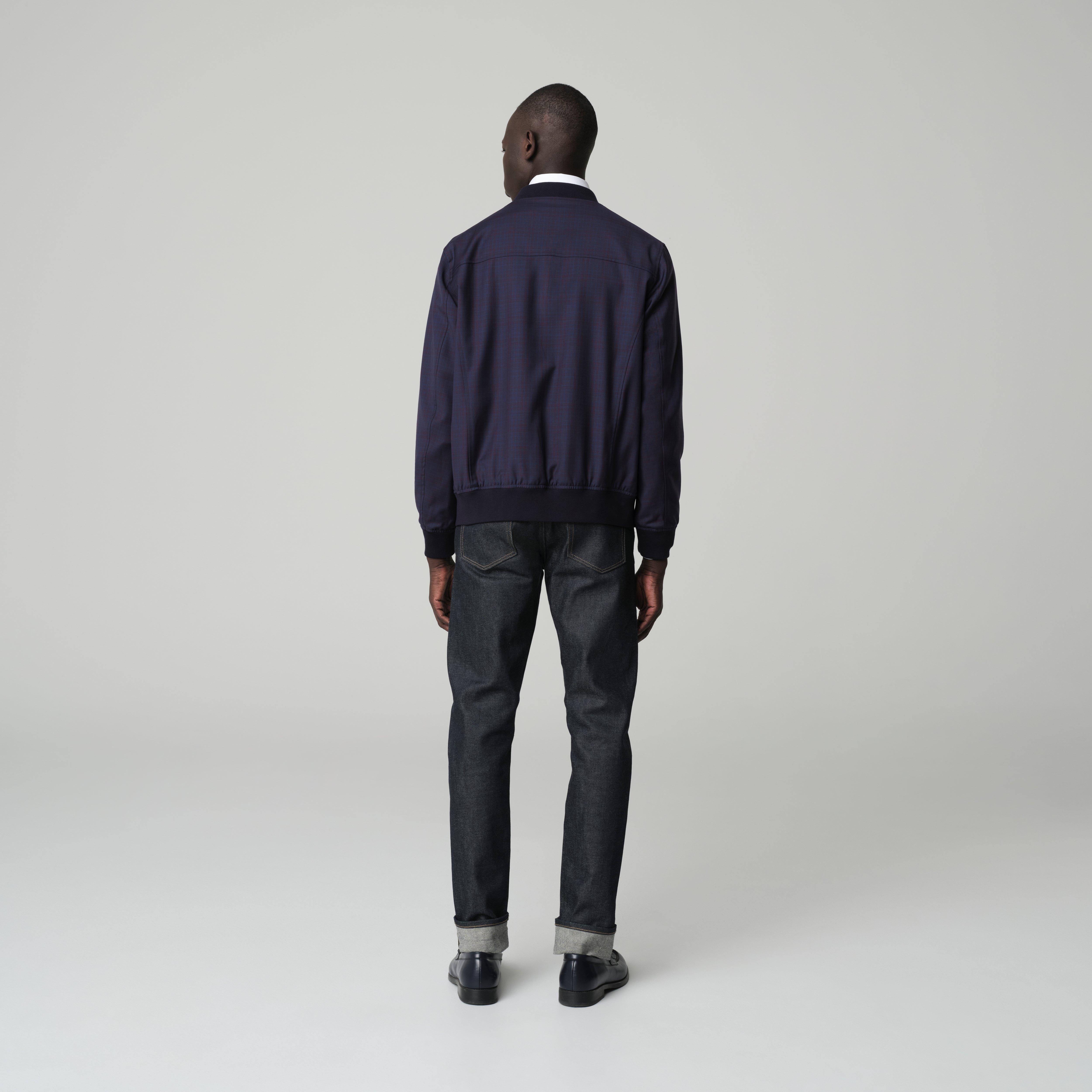 Product thumbnail 2 Burgundy bomberjacket - Paxton Plaid Design from Premium Indochino Collection