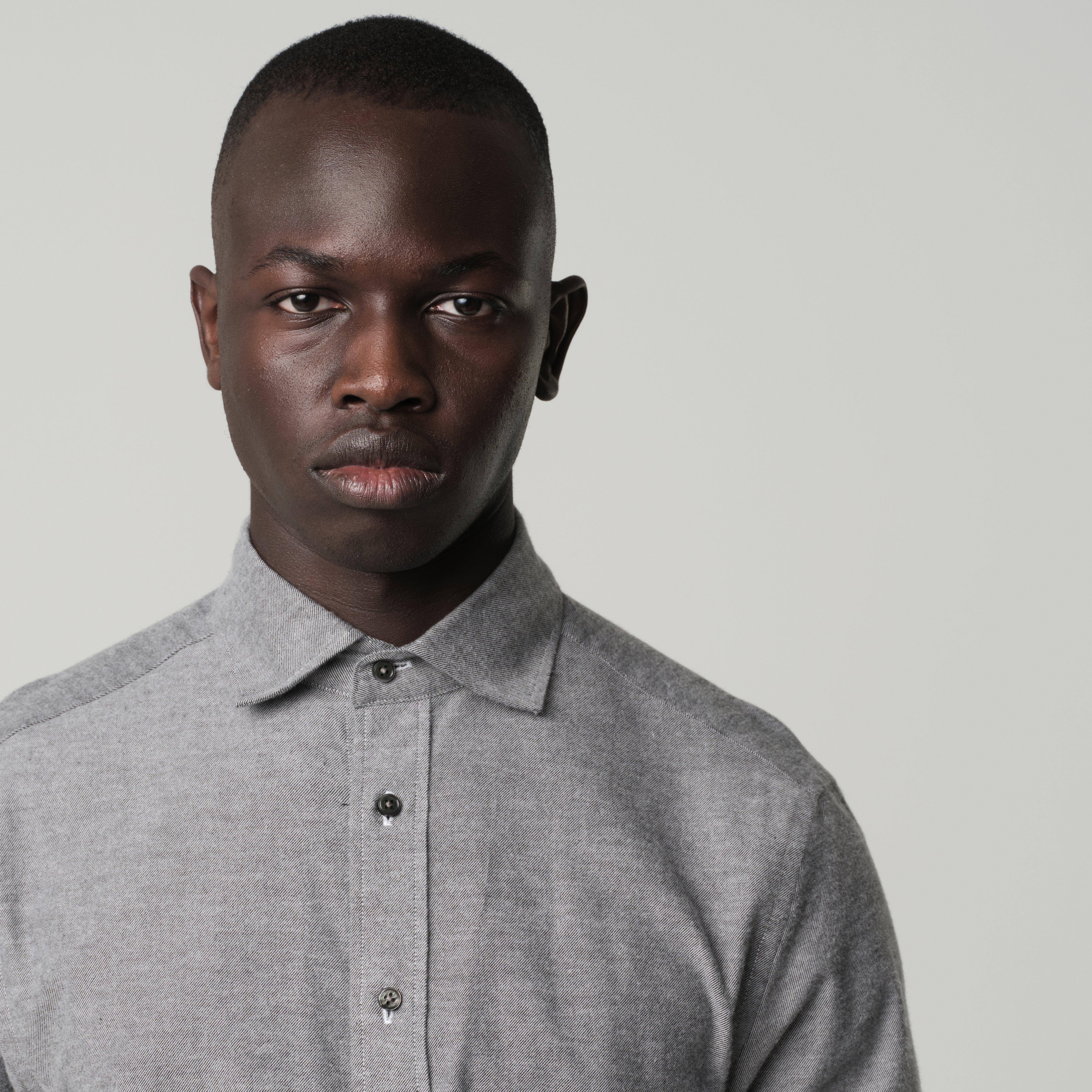Product thumbnail 3 Gray shirt - Harwell Solid Design from Indochino Collection