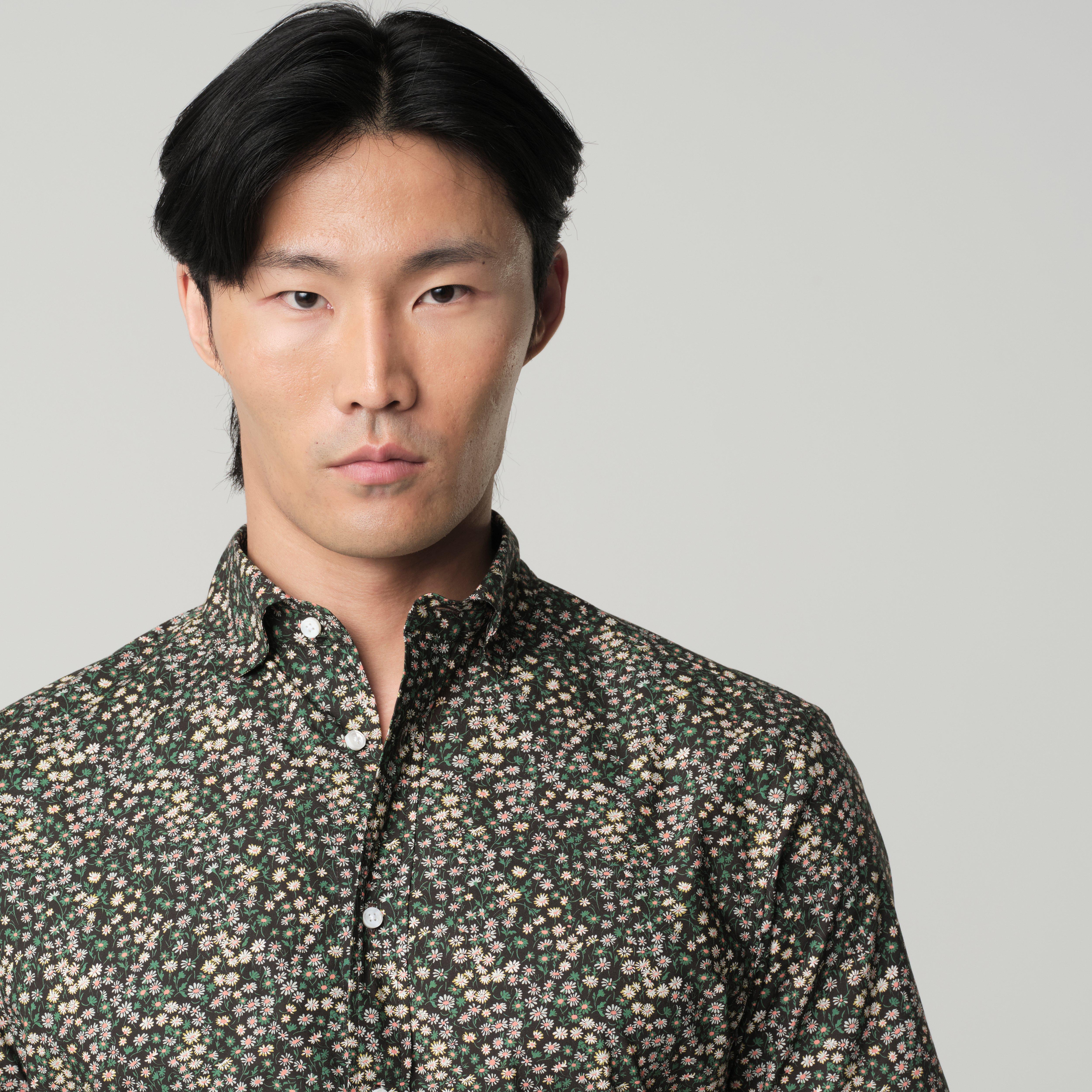 Product thumbnail 3 Olive shirt - London Print Design from Indochino Collection
