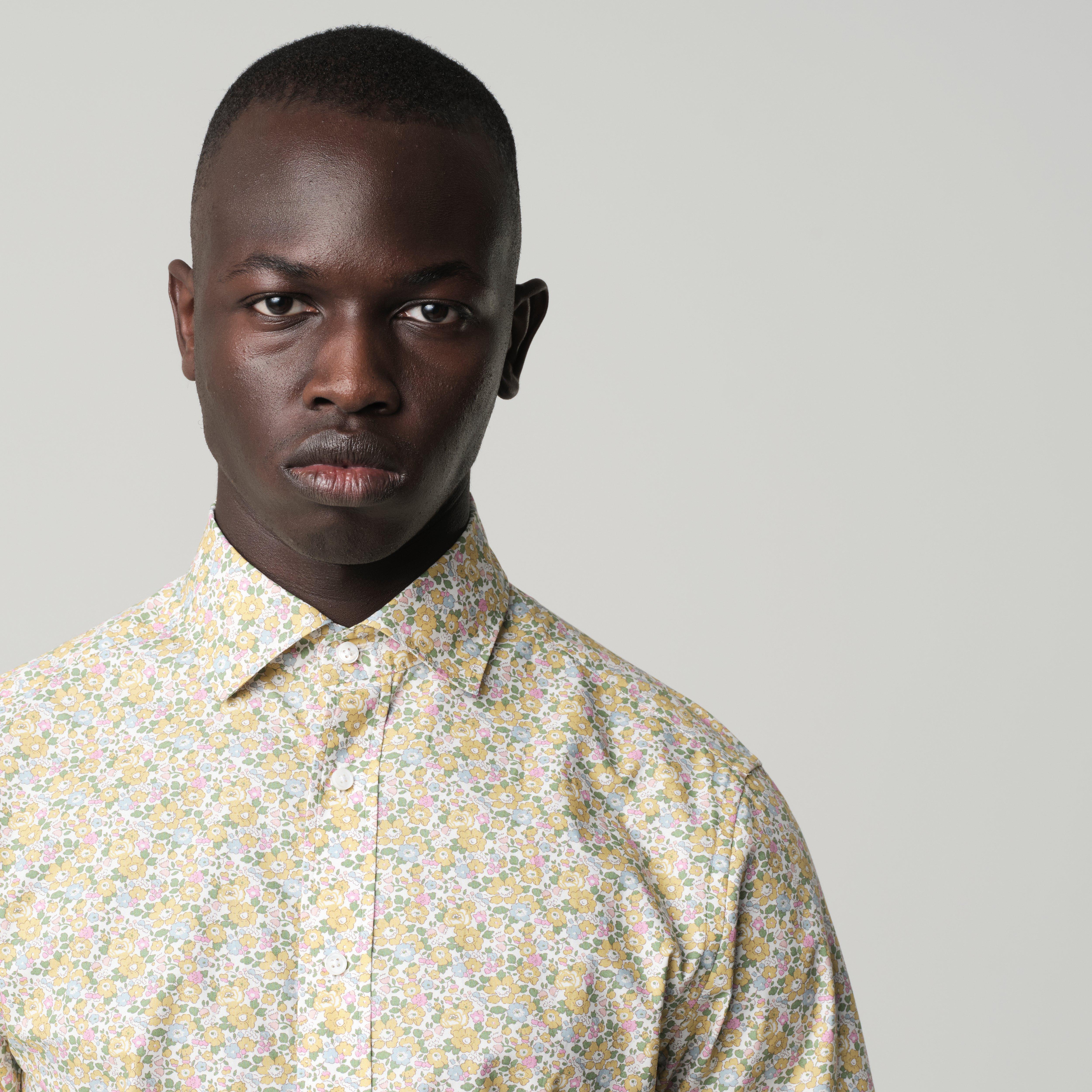 Product thumbnail 3 Yellow shirt - London Print Design from Indochino Collection