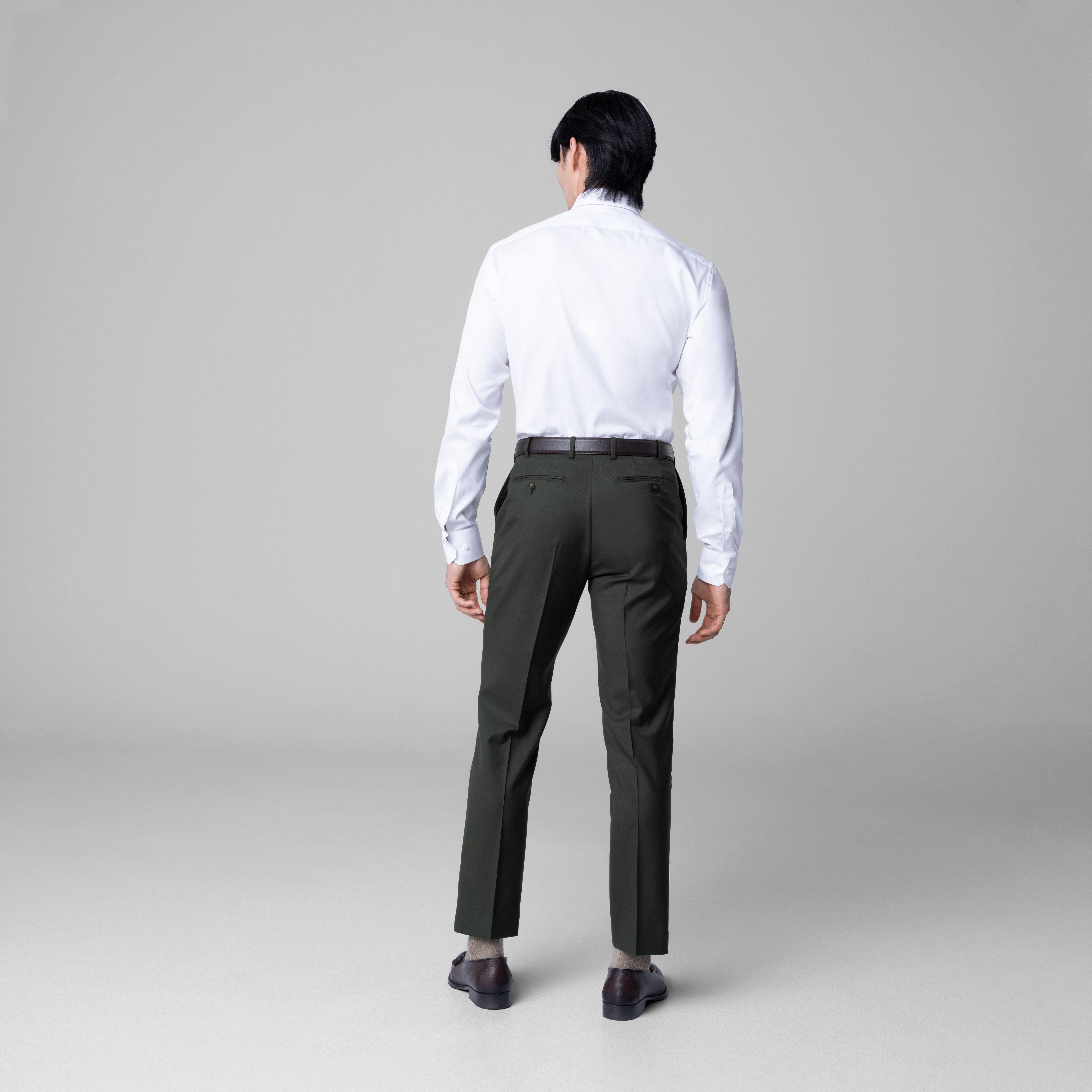 Product thumbnail 4 Olive suit - Highbridge Solid Design from Luxury Indochino Collection