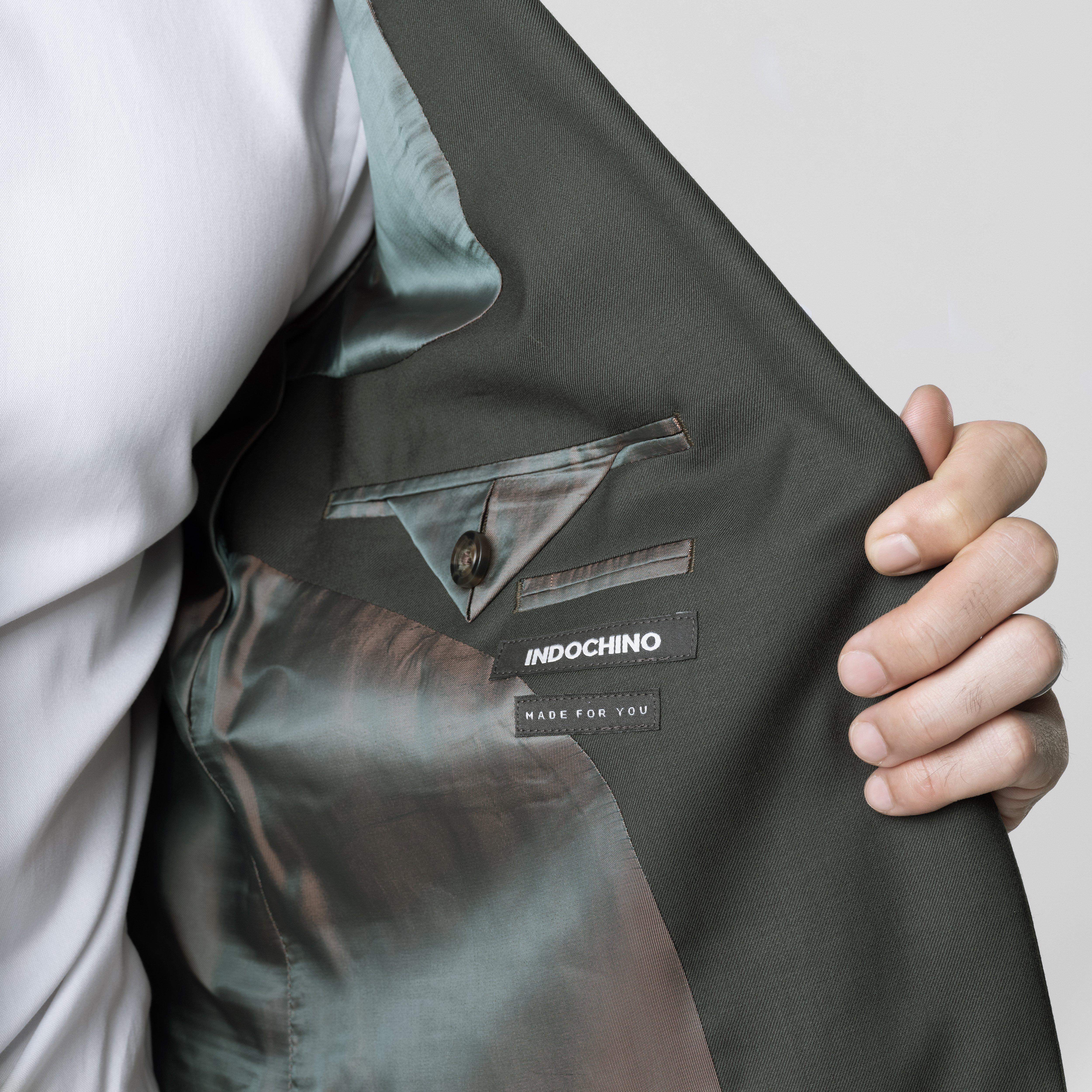 Product thumbnail 5 Olive suit - Highbridge Solid Design from Luxury Indochino Collection