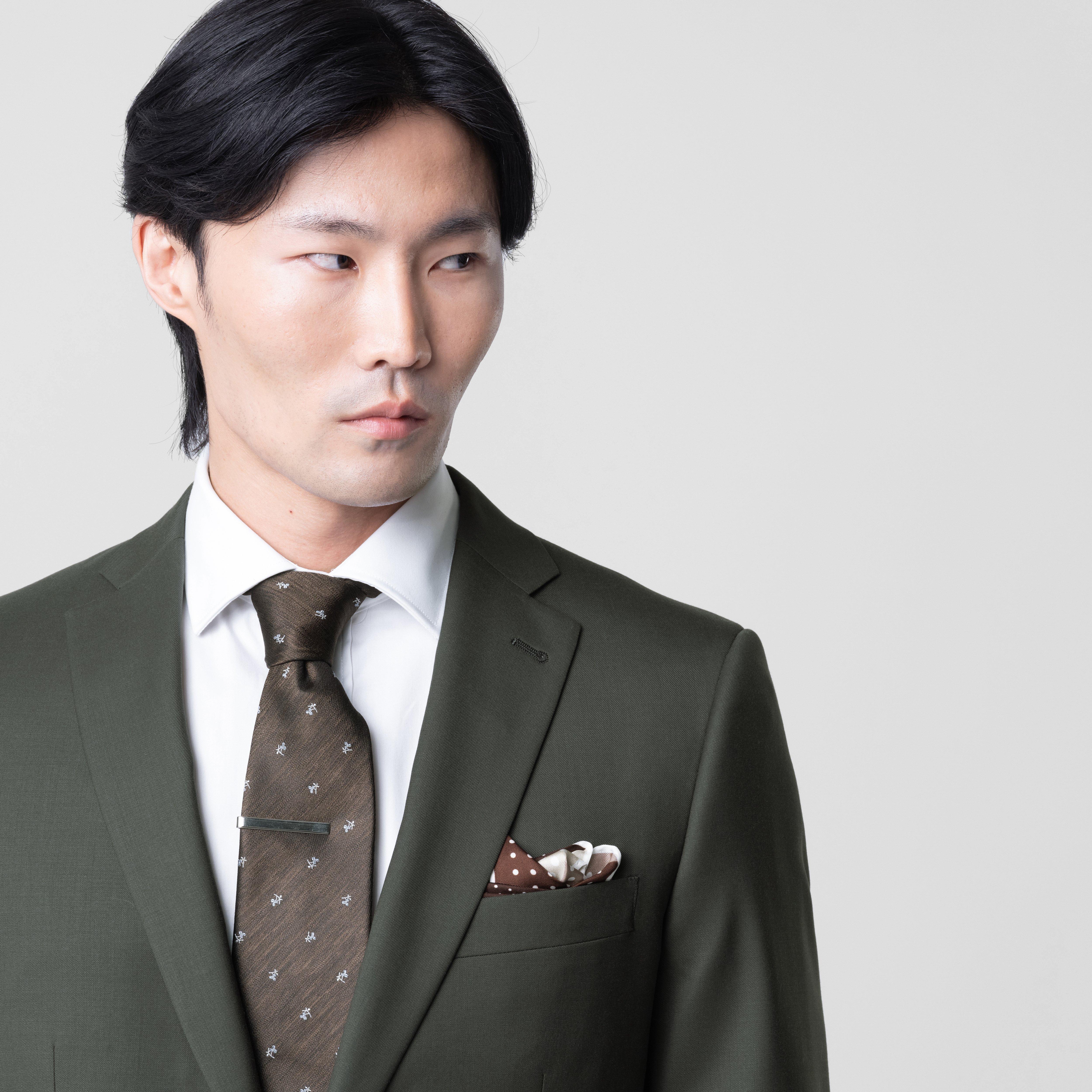 Product thumbnail 6 Olive suit - Highbridge Solid Design from Luxury Indochino Collection