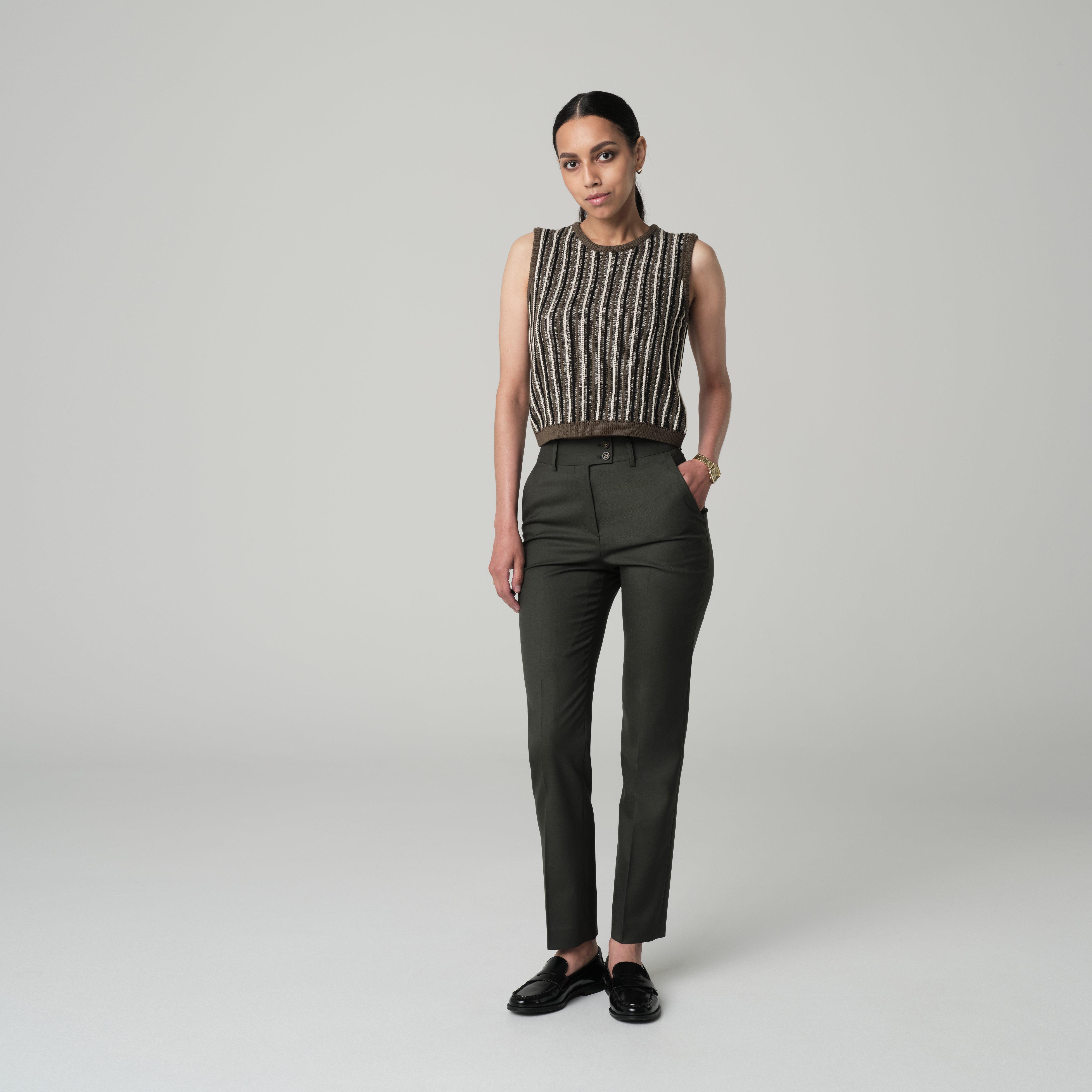 Product thumbnail 3 Olive suit women - Highbridge Solid Design from Luxury Indochino Collection