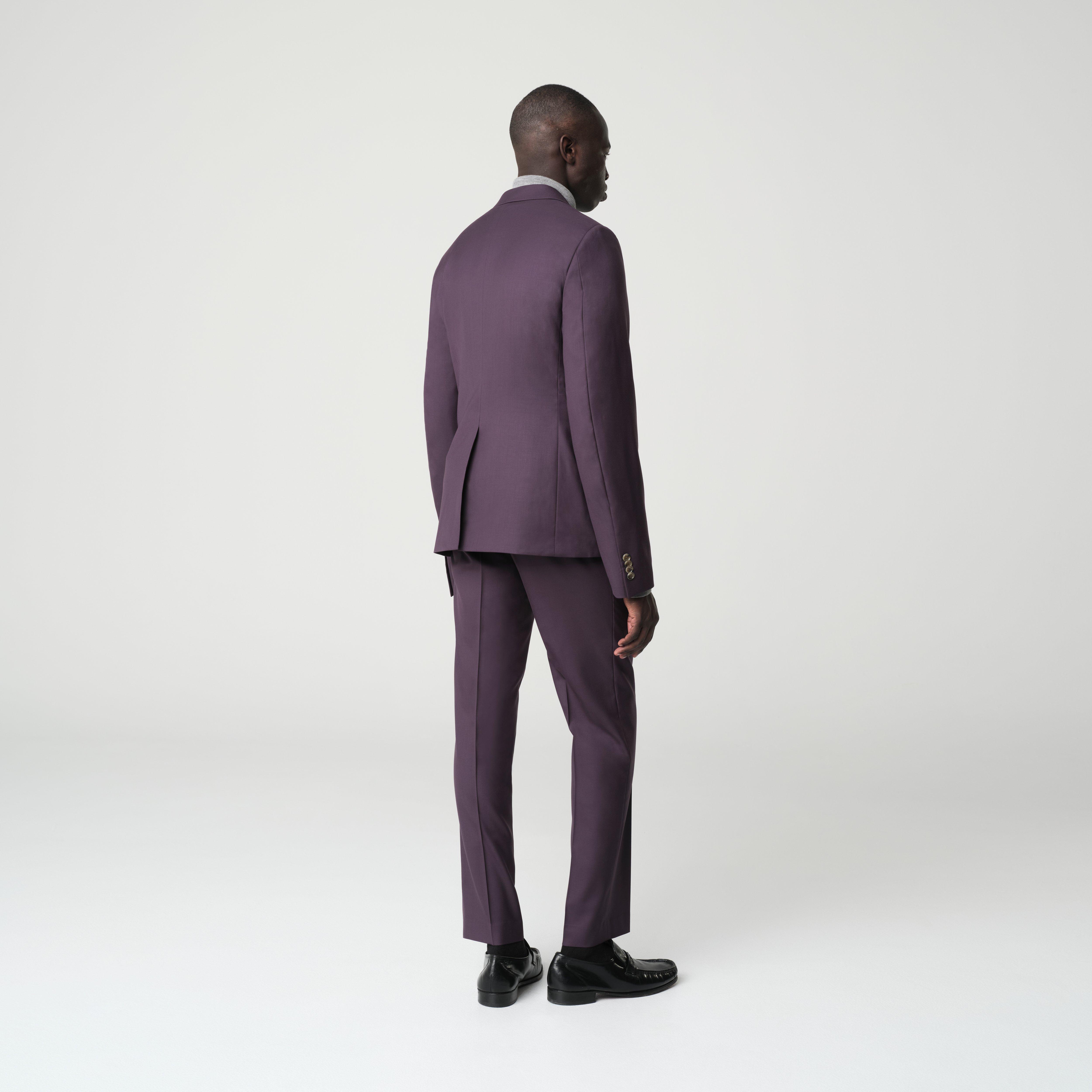 Product thumbnail 2 Purple suit - Highbridge Solid Design from Luxury Indochino Collection