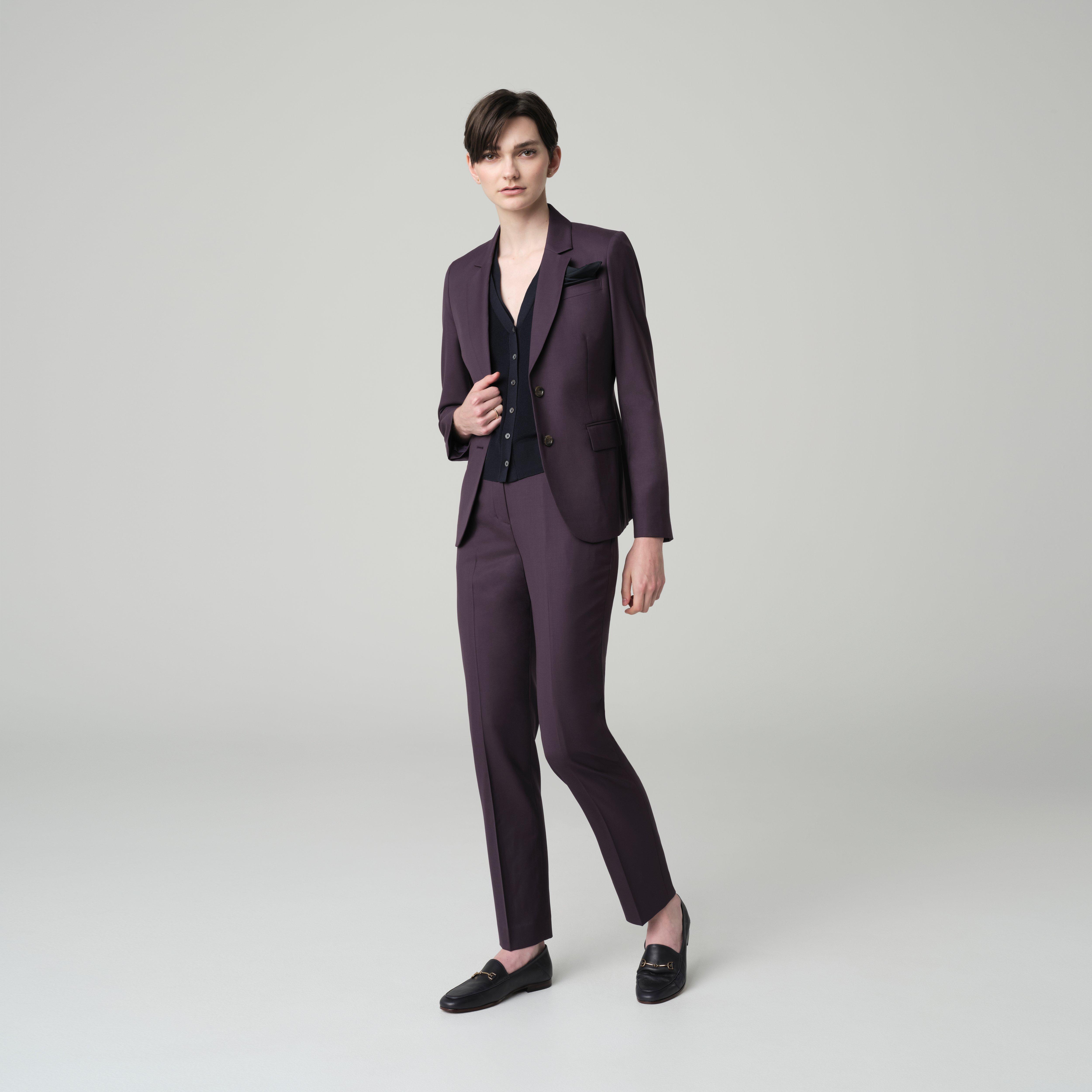 Purple suit women - Highbridge Solid Design from Luxury Indochino Collection