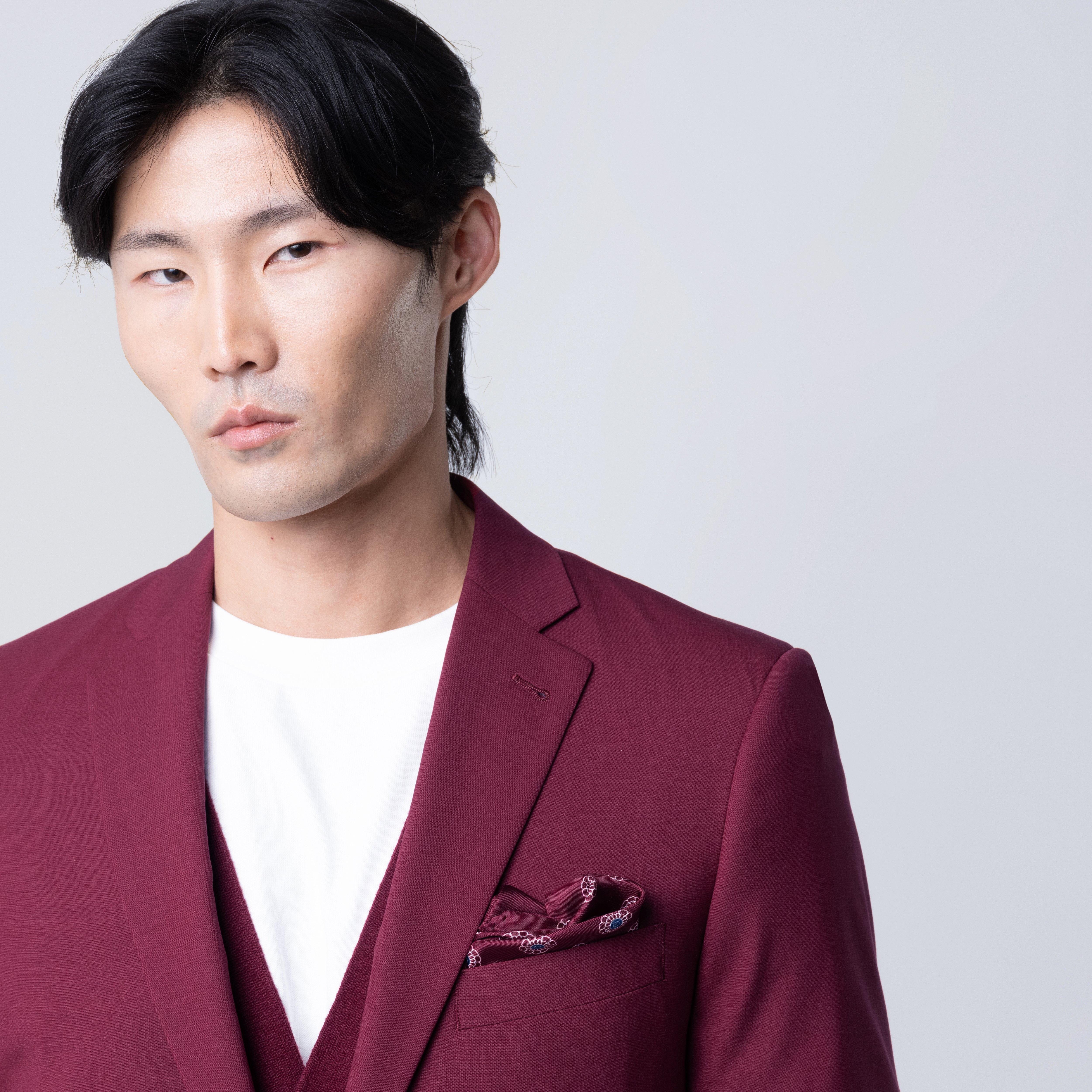 Product thumbnail 6 Burgundy suit - Howell Solid Design from Luxury Indochino Collection