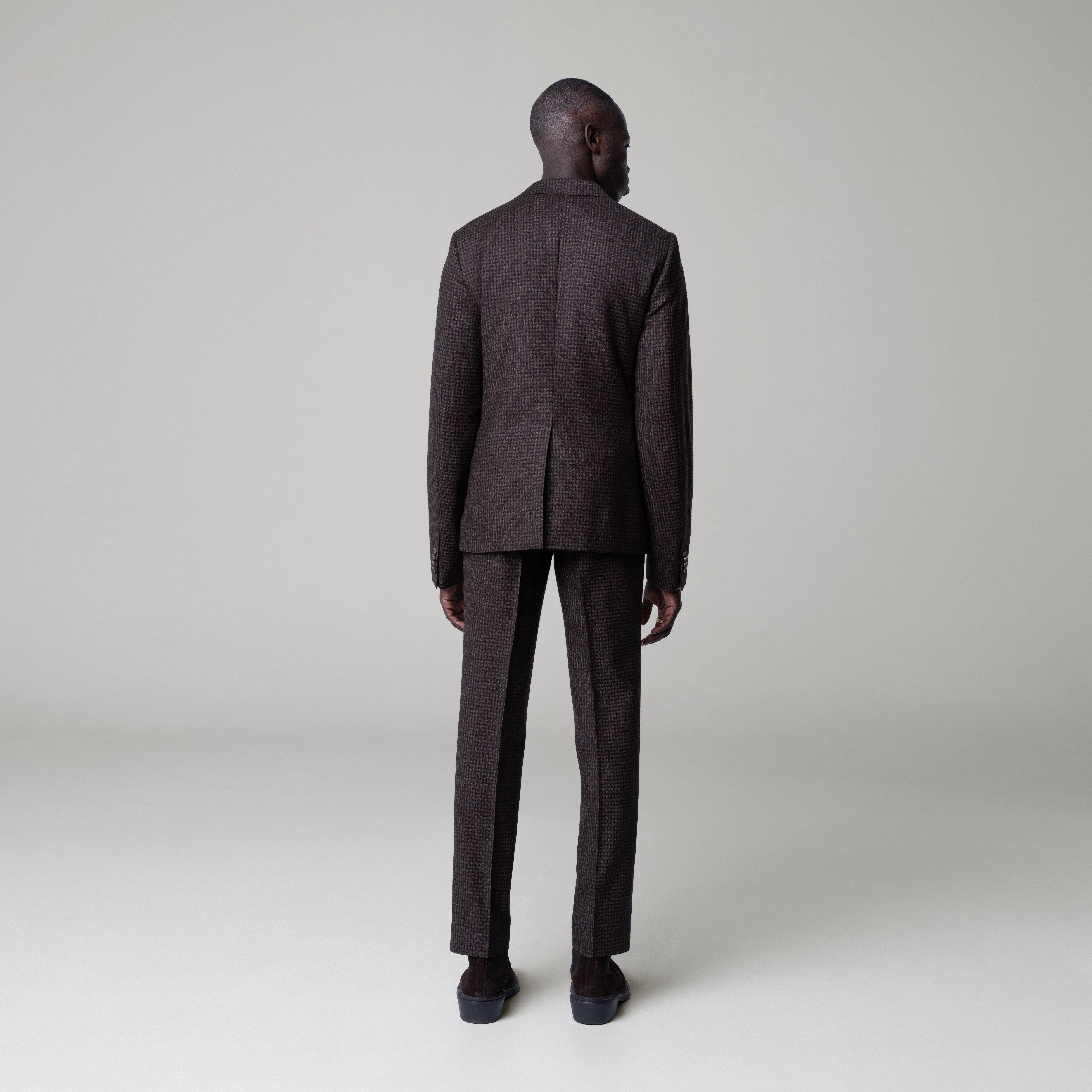 Product thumbnail 2 Brown blazer - Monterosso Checked Design from Italian Indochino Collection