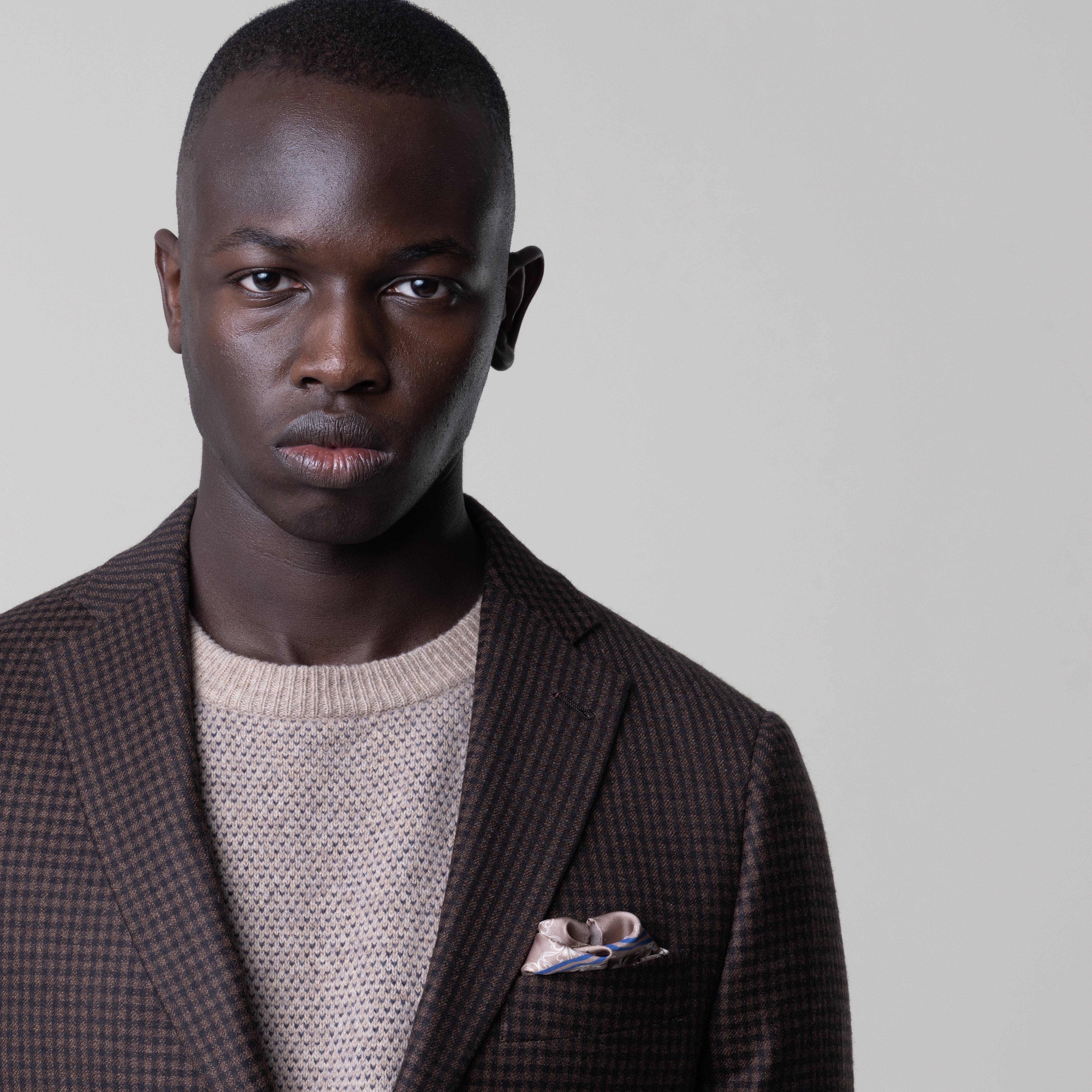 Product thumbnail 4 Brown blazer - Monterosso Checked Design from Italian Indochino Collection