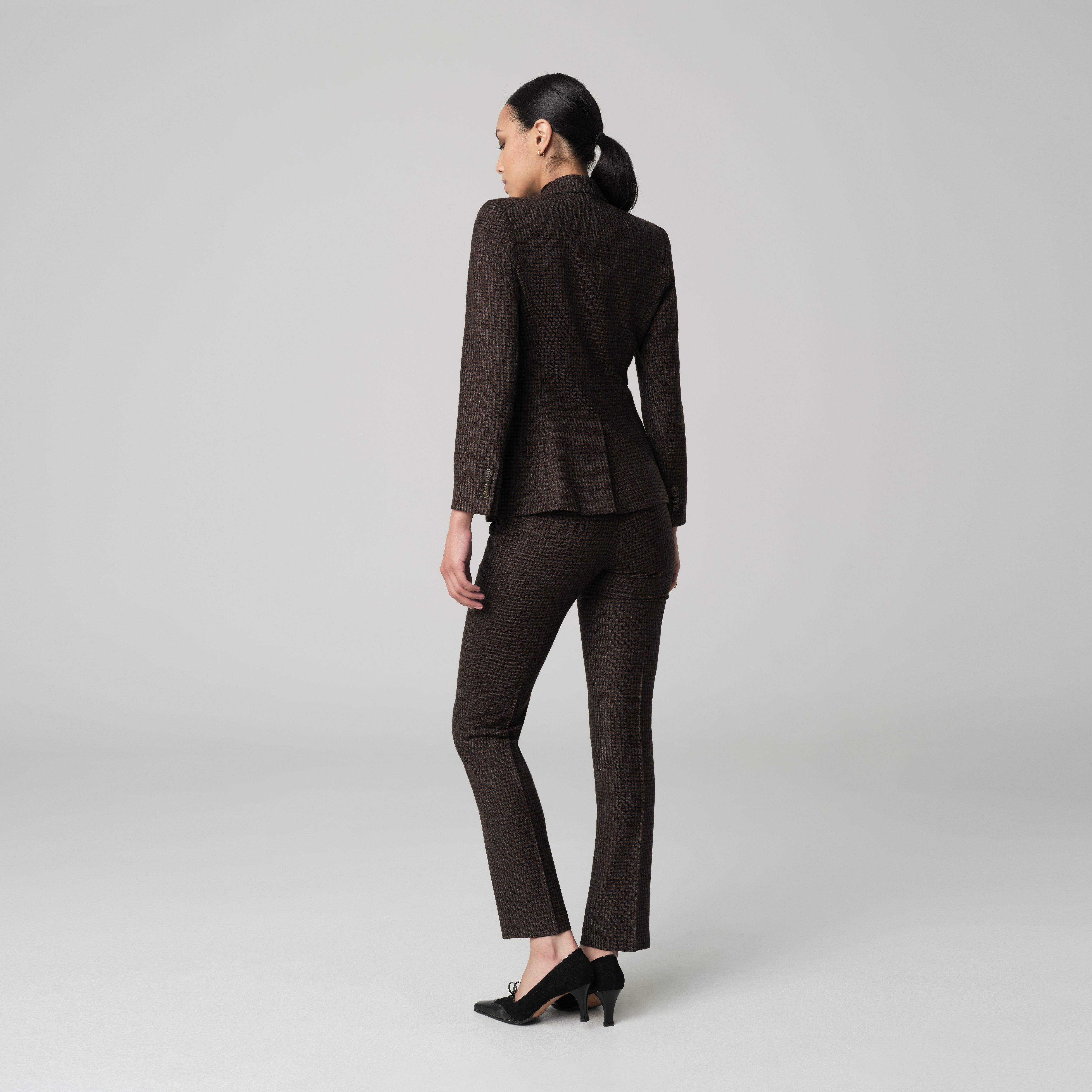Product thumbnail 2 Brown suit women - Monterosso Checked Design from Fall / Winter Indochino Collection