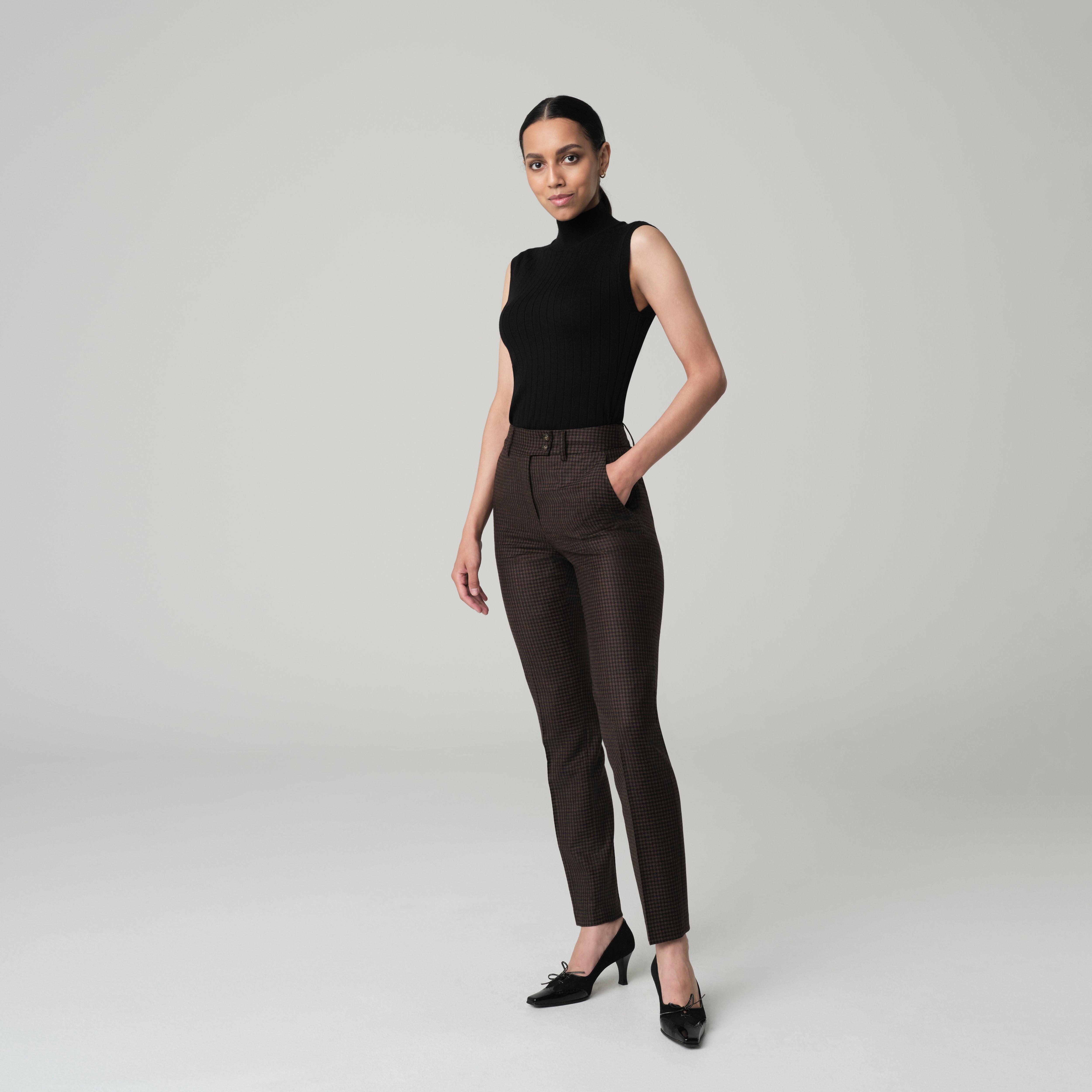 Product thumbnail 3 Brown suit women - Monterosso Checked Design from Fall / Winter Indochino Collection