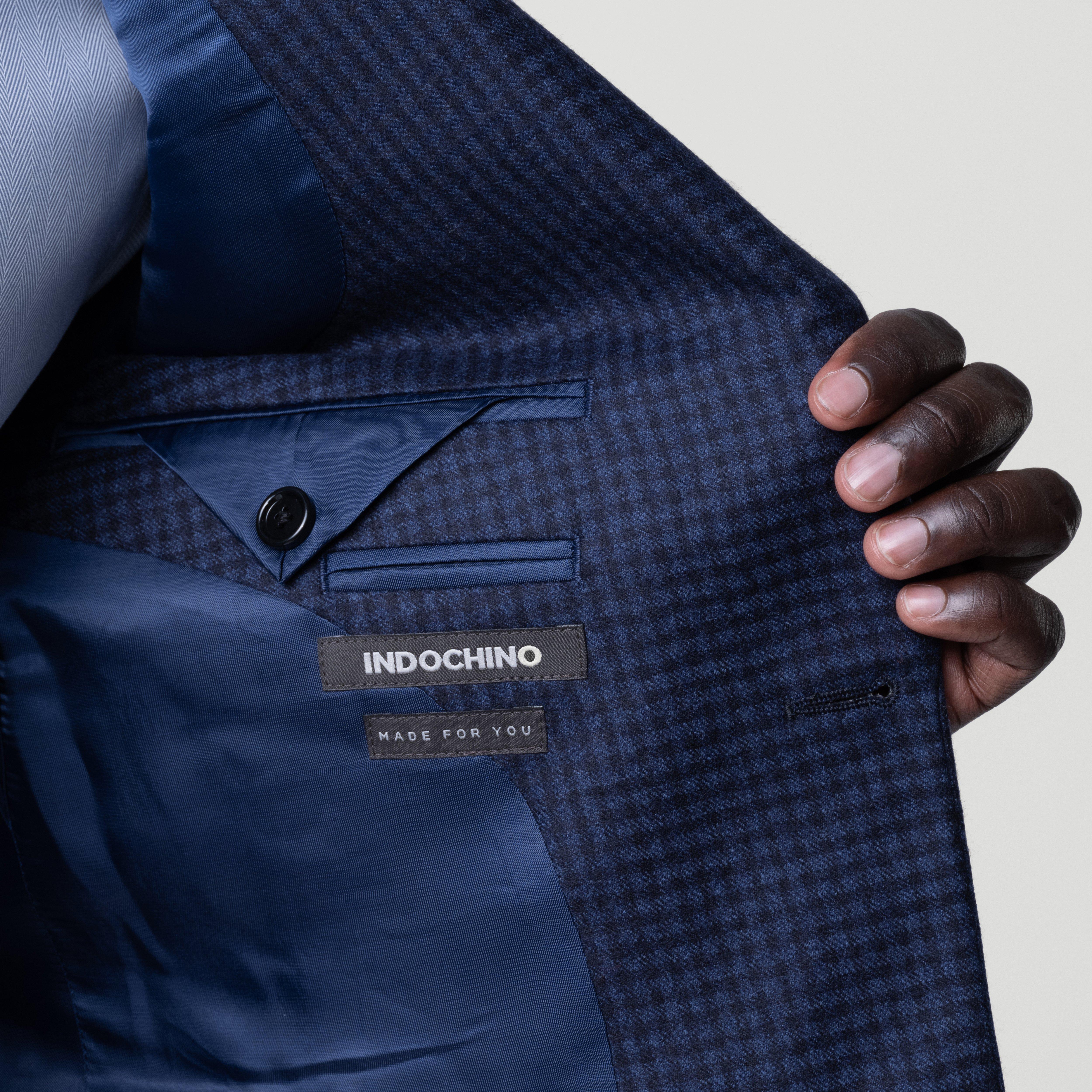 Product thumbnail 5 Blue suit - Monterosso Checked Design from Italian Indochino Collection