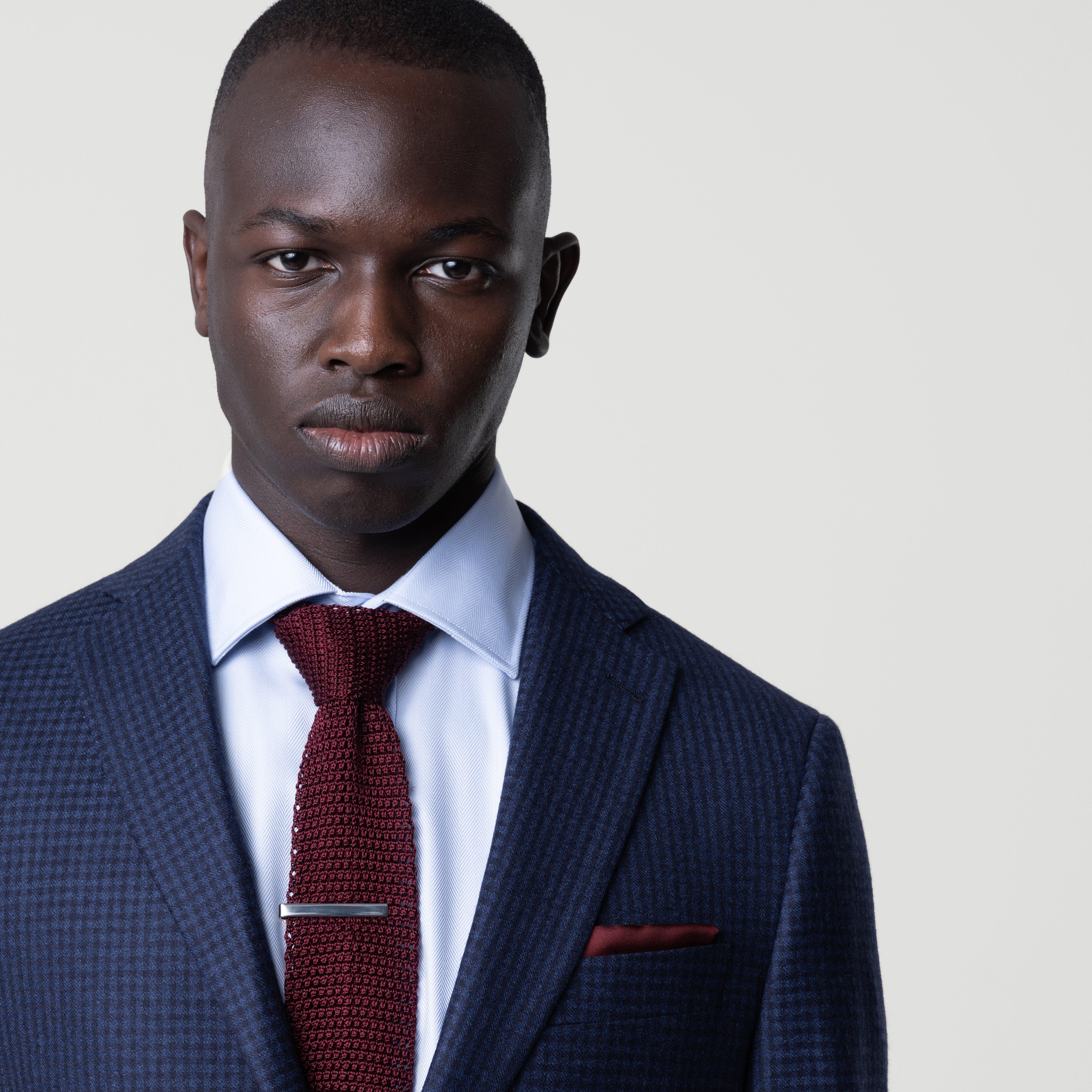 Product thumbnail 6 Blue suit - Monterosso Checked Design from Italian Indochino Collection
