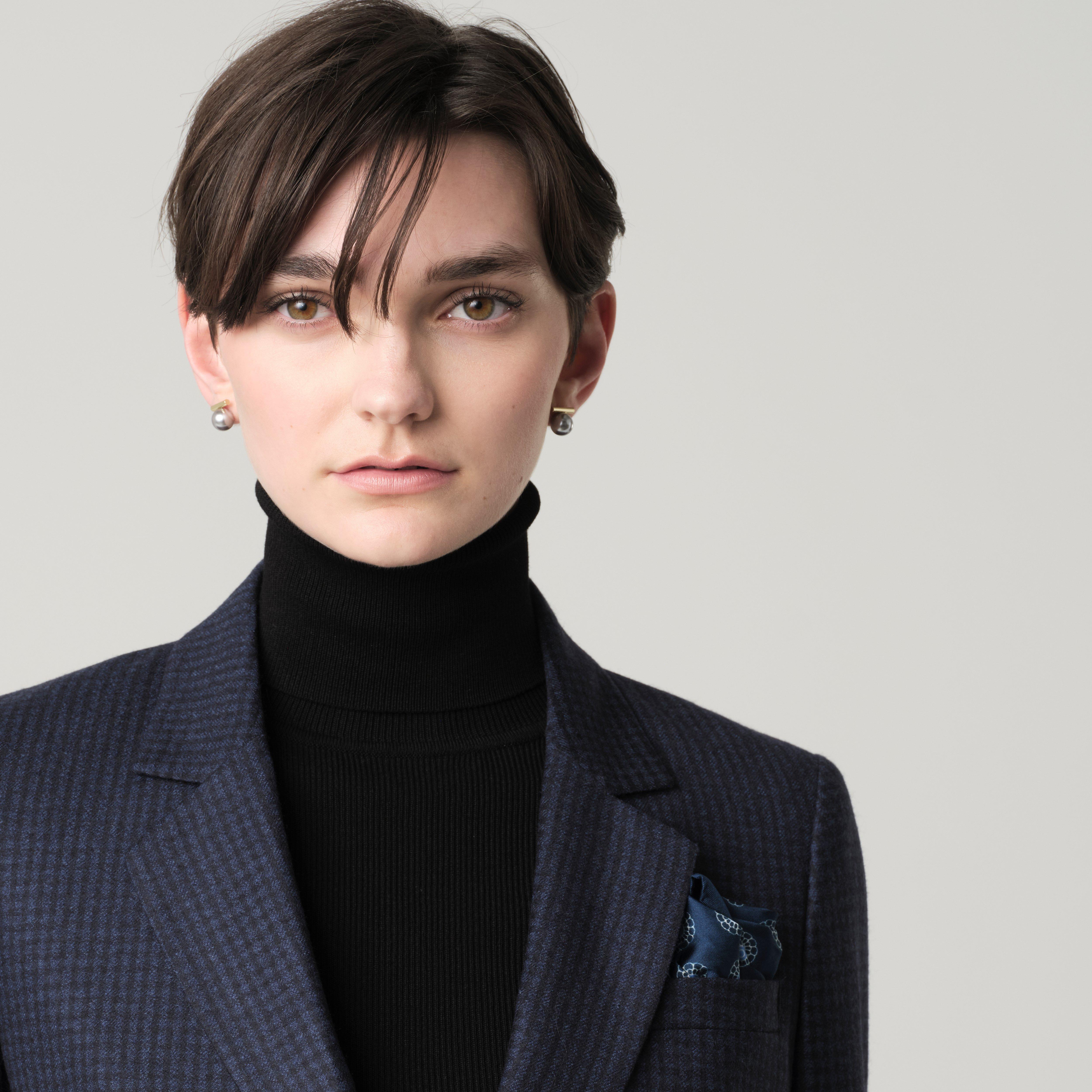 Product thumbnail 6 Blue suit women - Monterosso Checked Design from Italian Indochino Collection