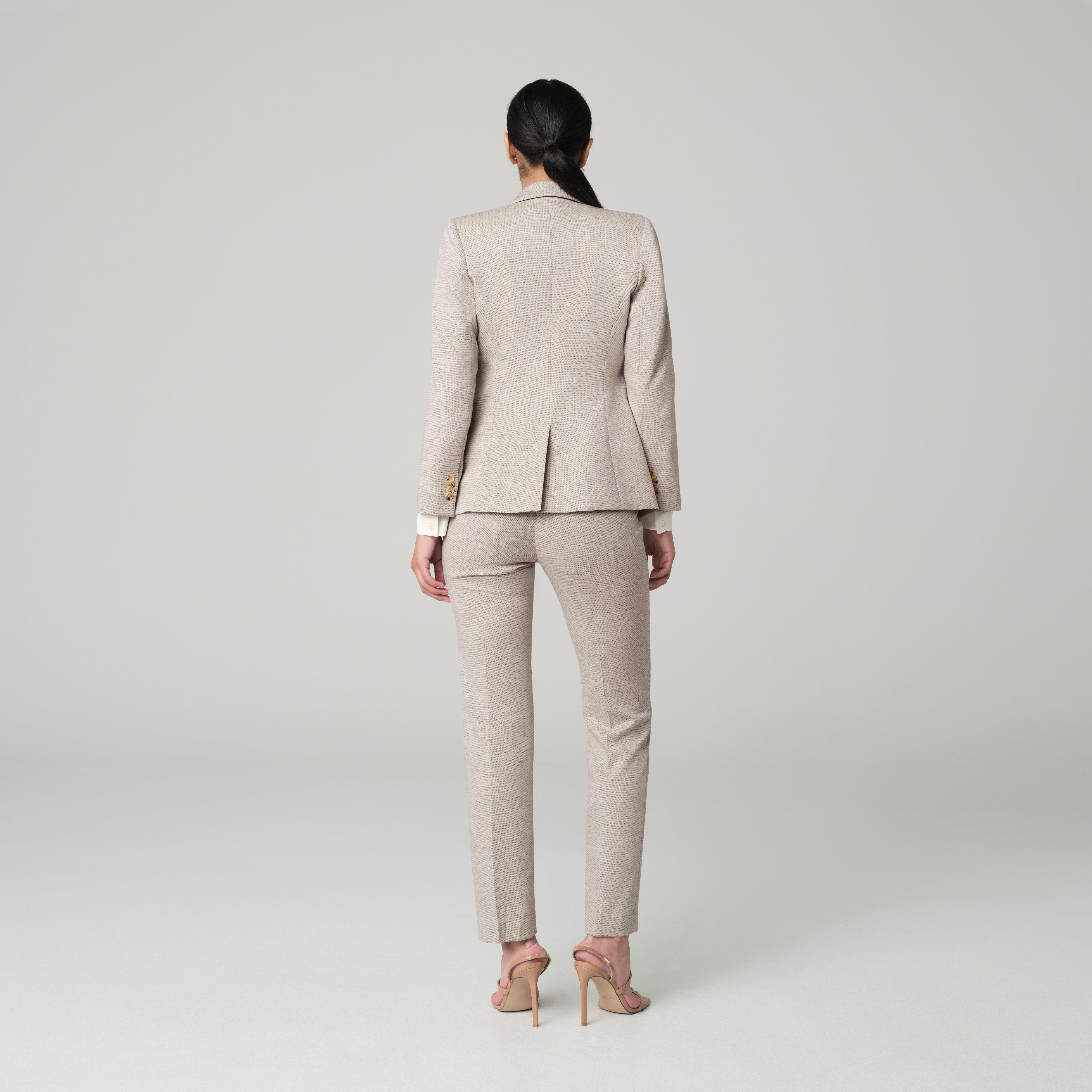 Product thumbnail 2 Cream blazer women - Parkhill Pattern Design from Premium Indochino Collection