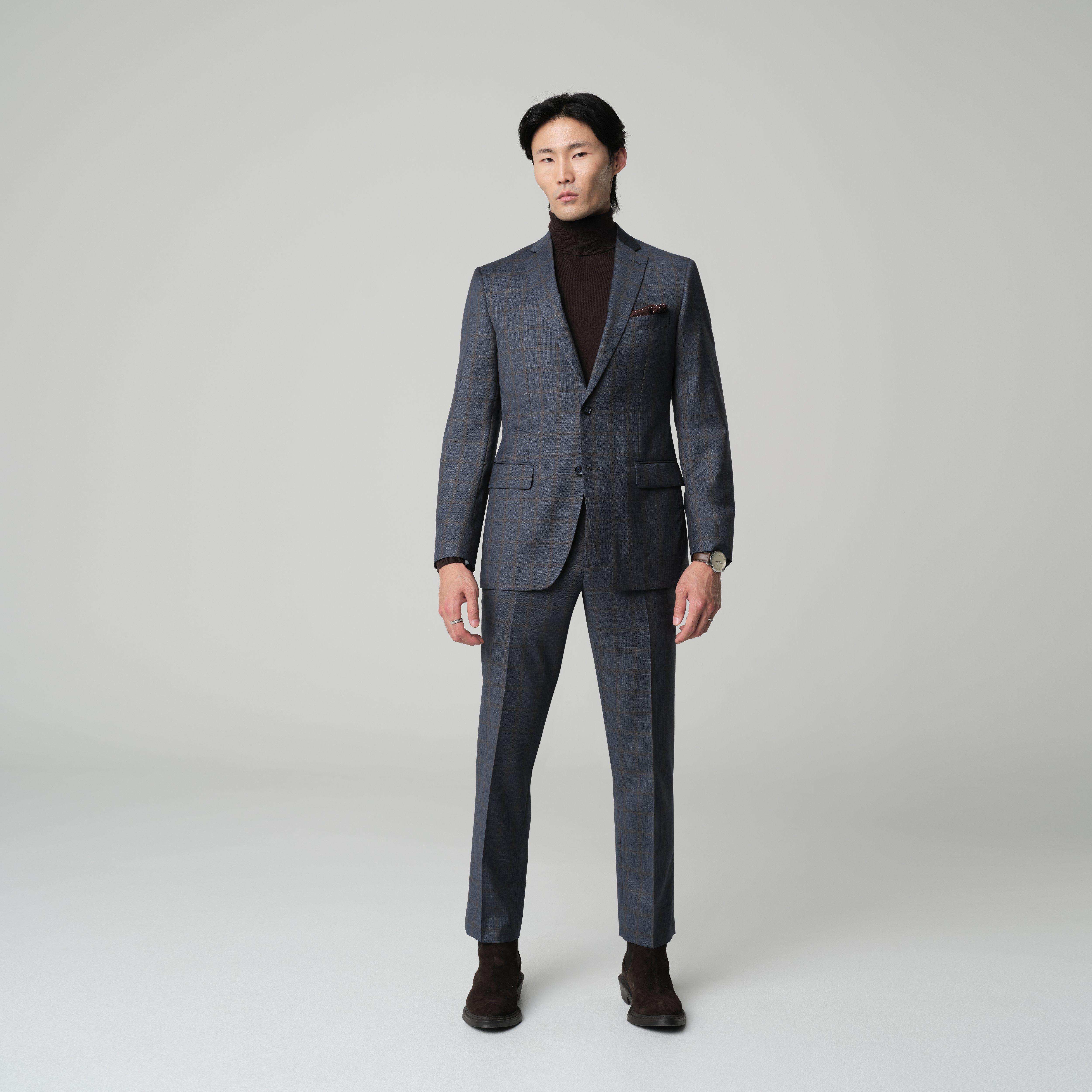 Blue suit - Paxton Checked Design from Premium Indochino Collection
