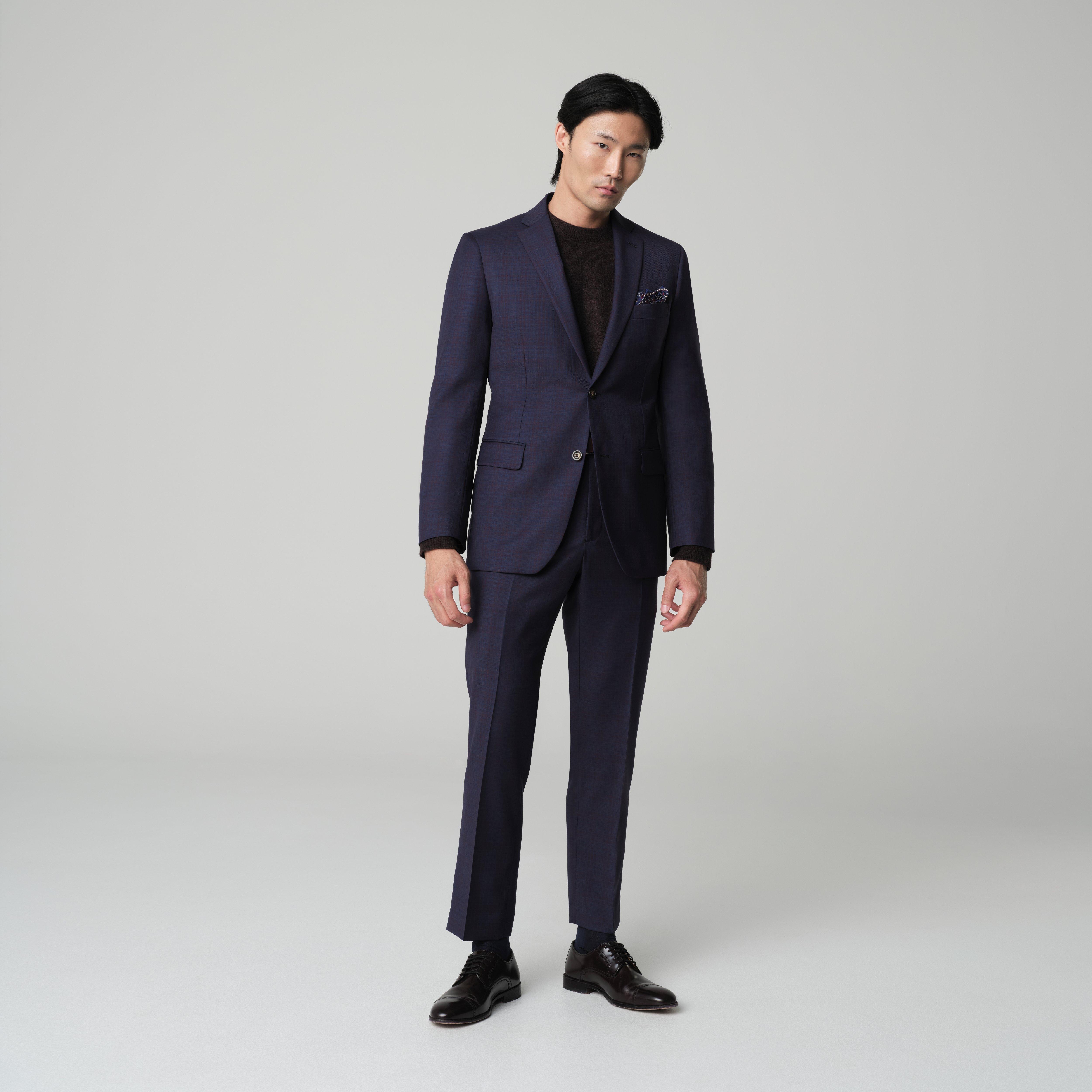 Burgundy suit - Paxton Plaid Design from Indochino Collection
