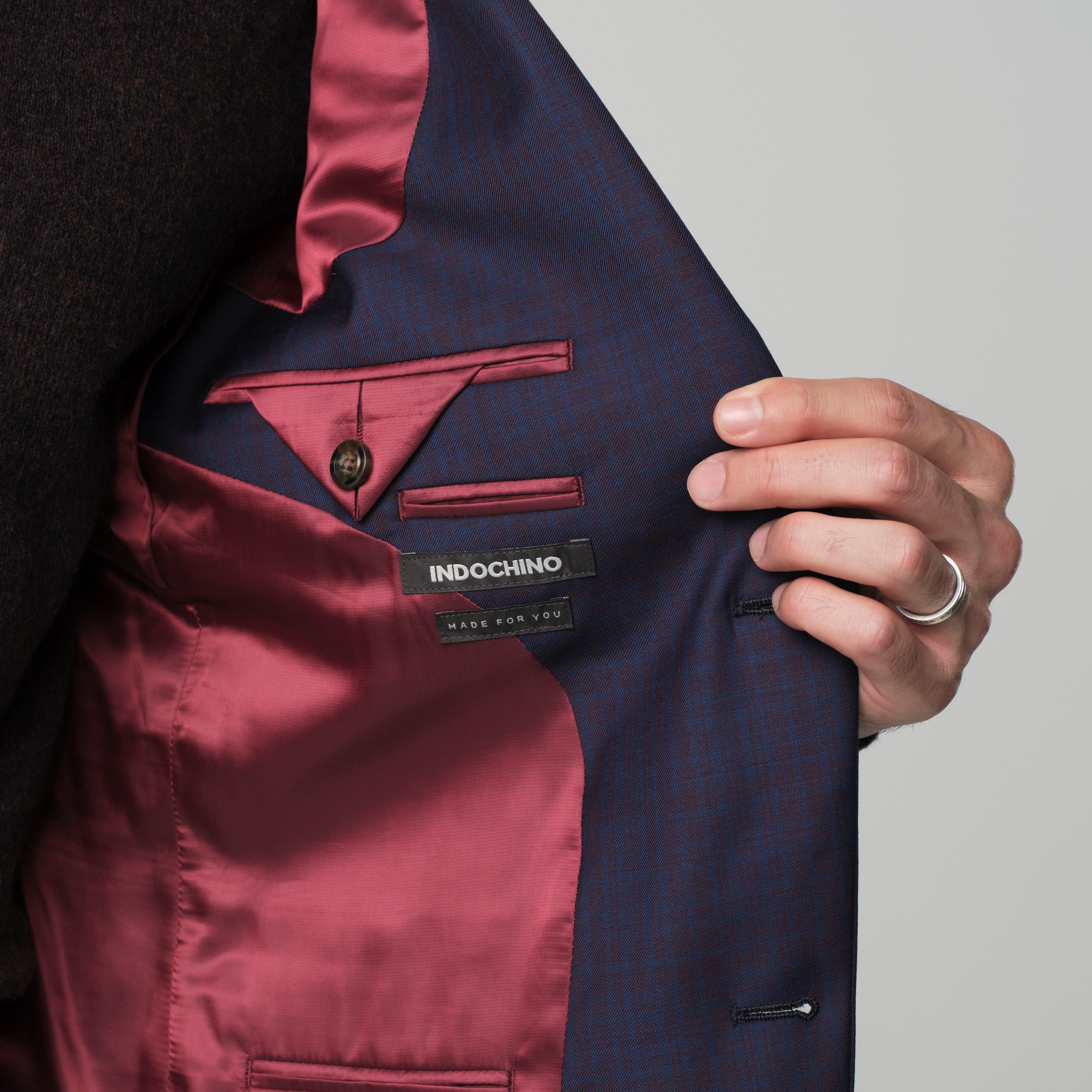 Product thumbnail 3 Burgundy blazer - Paxton Plaid Design from Fall / Winter Indochino Collection