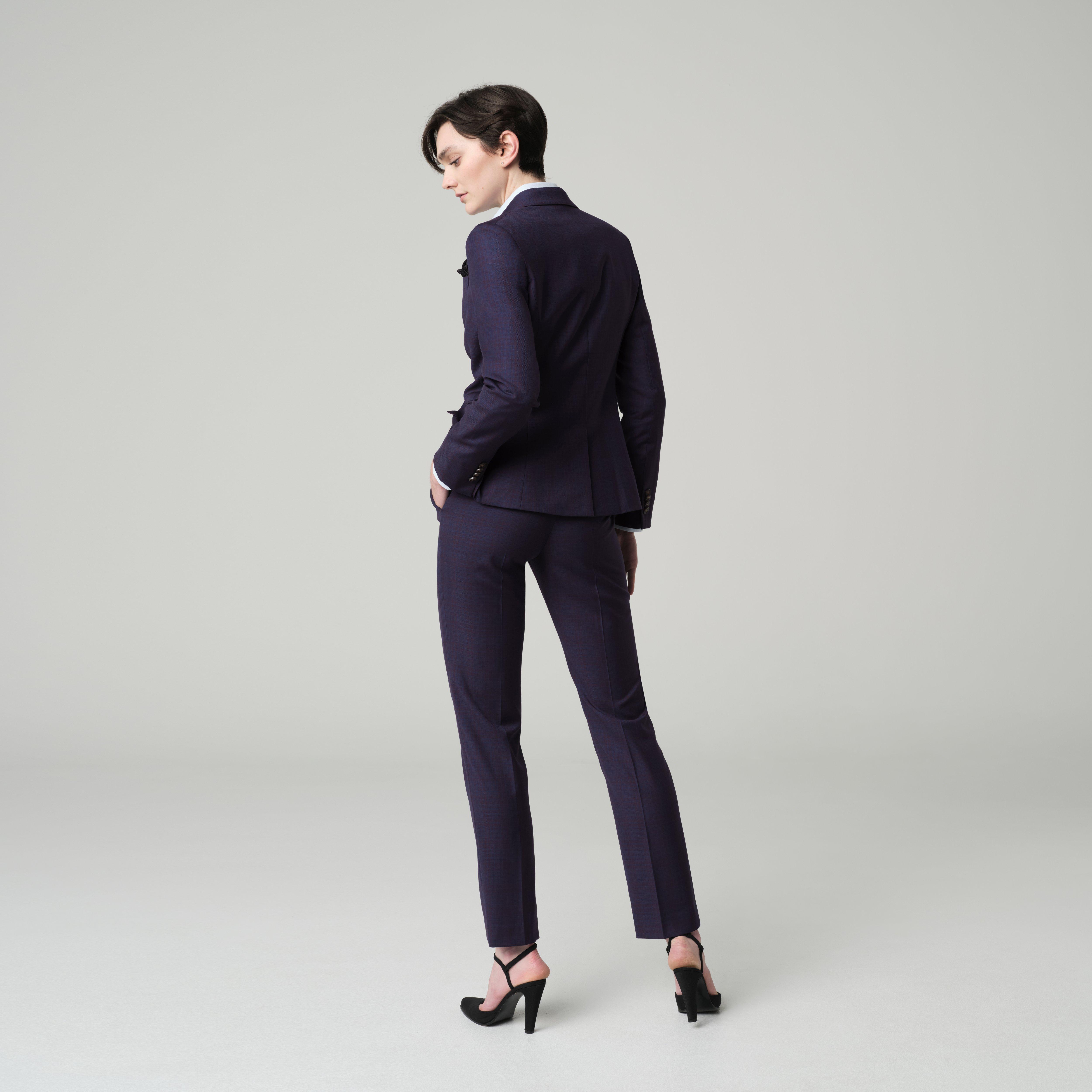 Product thumbnail 2 Burgundy suit women - Paxton Plaid Design from Fall / Winter Indochino Collection