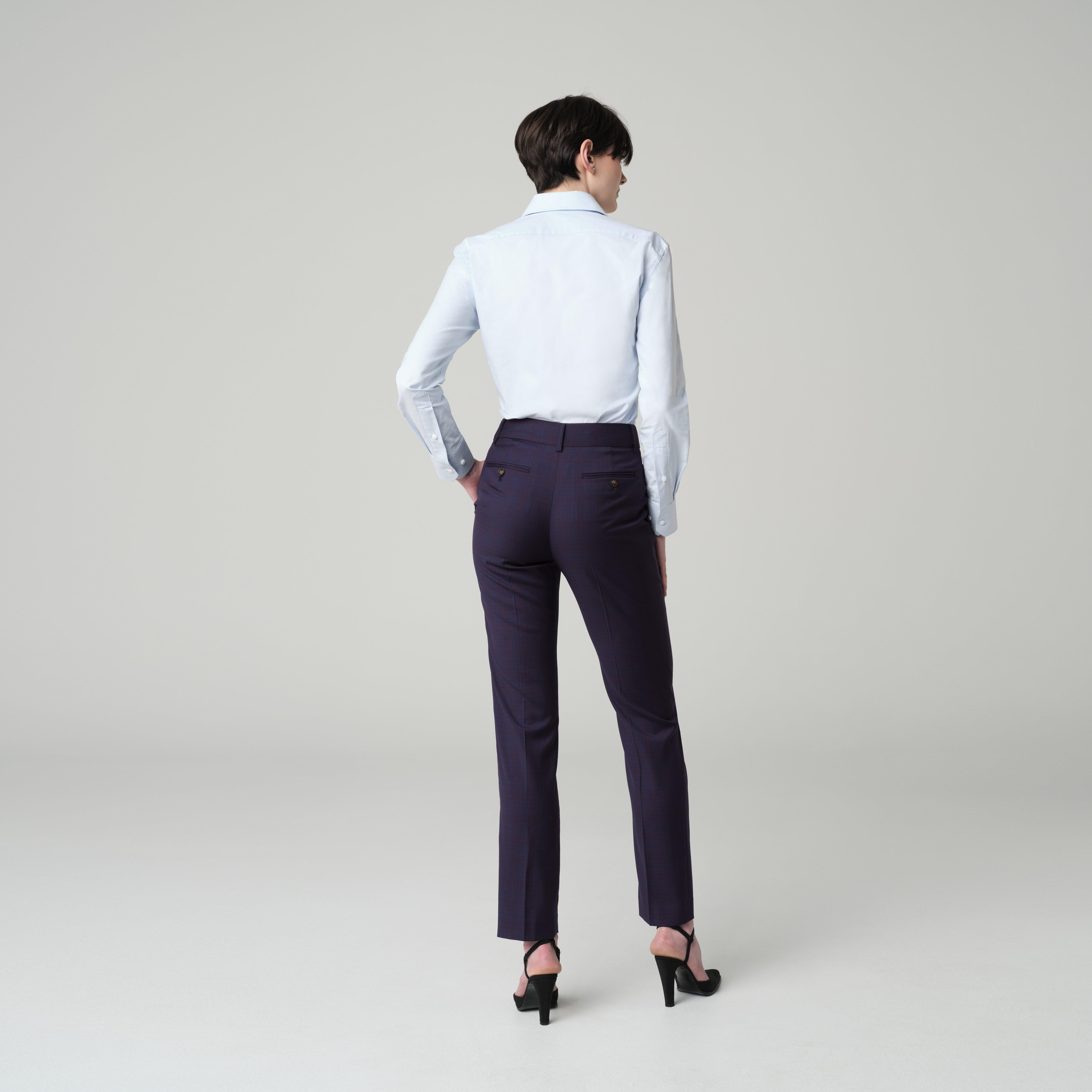 Product thumbnail 2 Burgundy pants women - Paxton Plaid Design from Premium Indochino Collection