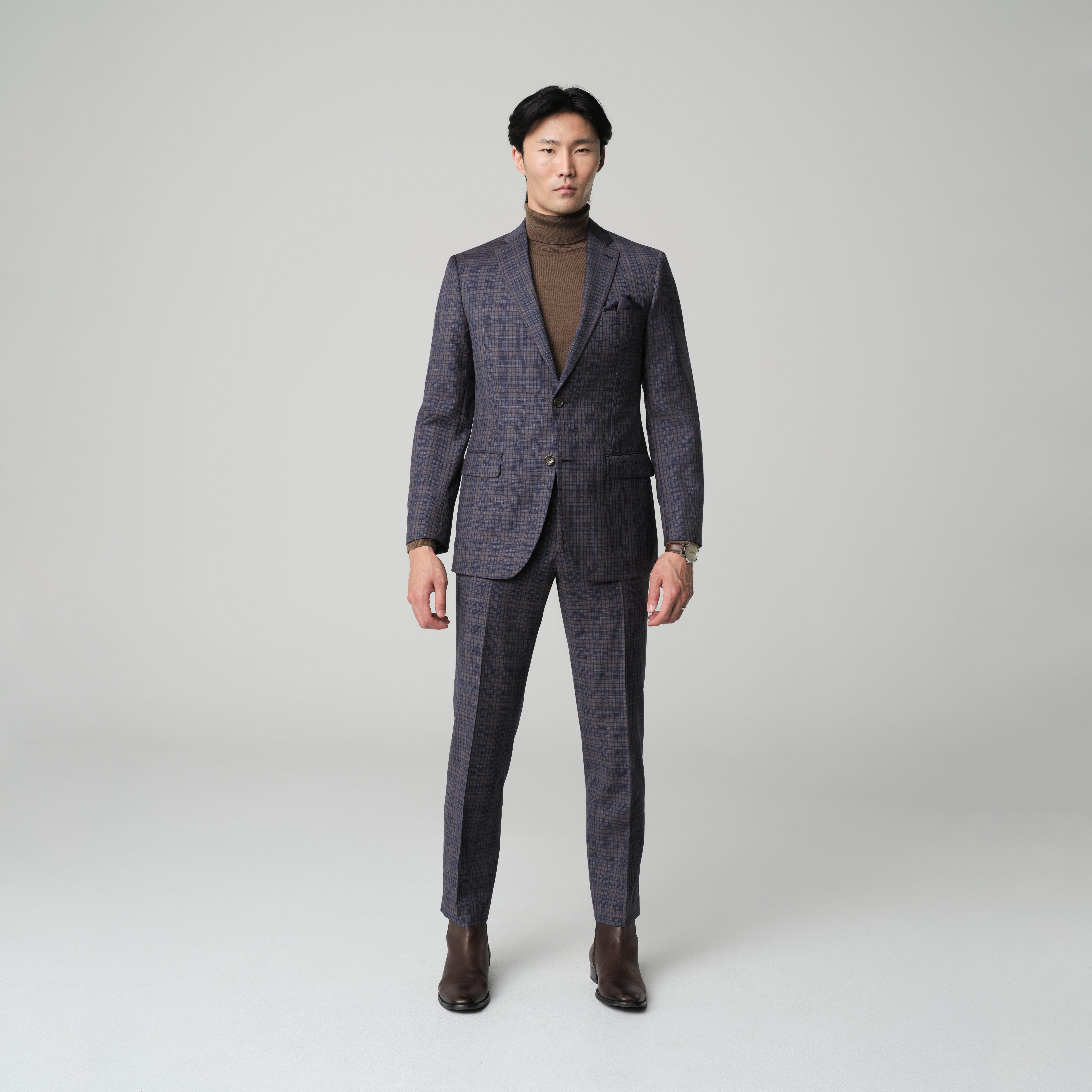 Brown suit - Paxton Plaid Design from Indochino Collection
