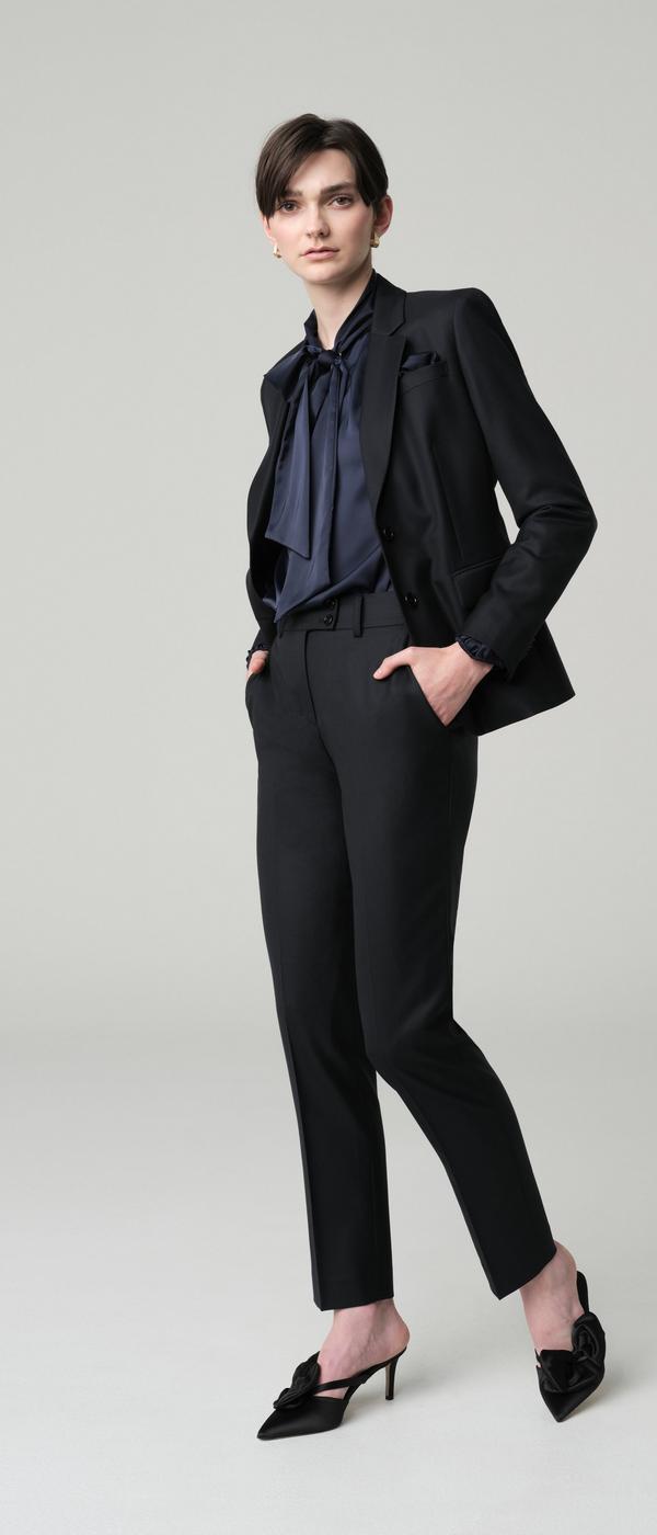 Women's Custom Suits - Johnby Twill Black Suit Women | INDOCHINO Women's Custom Suits - Johnby Twill Black Suit Women | INDOCHINO
