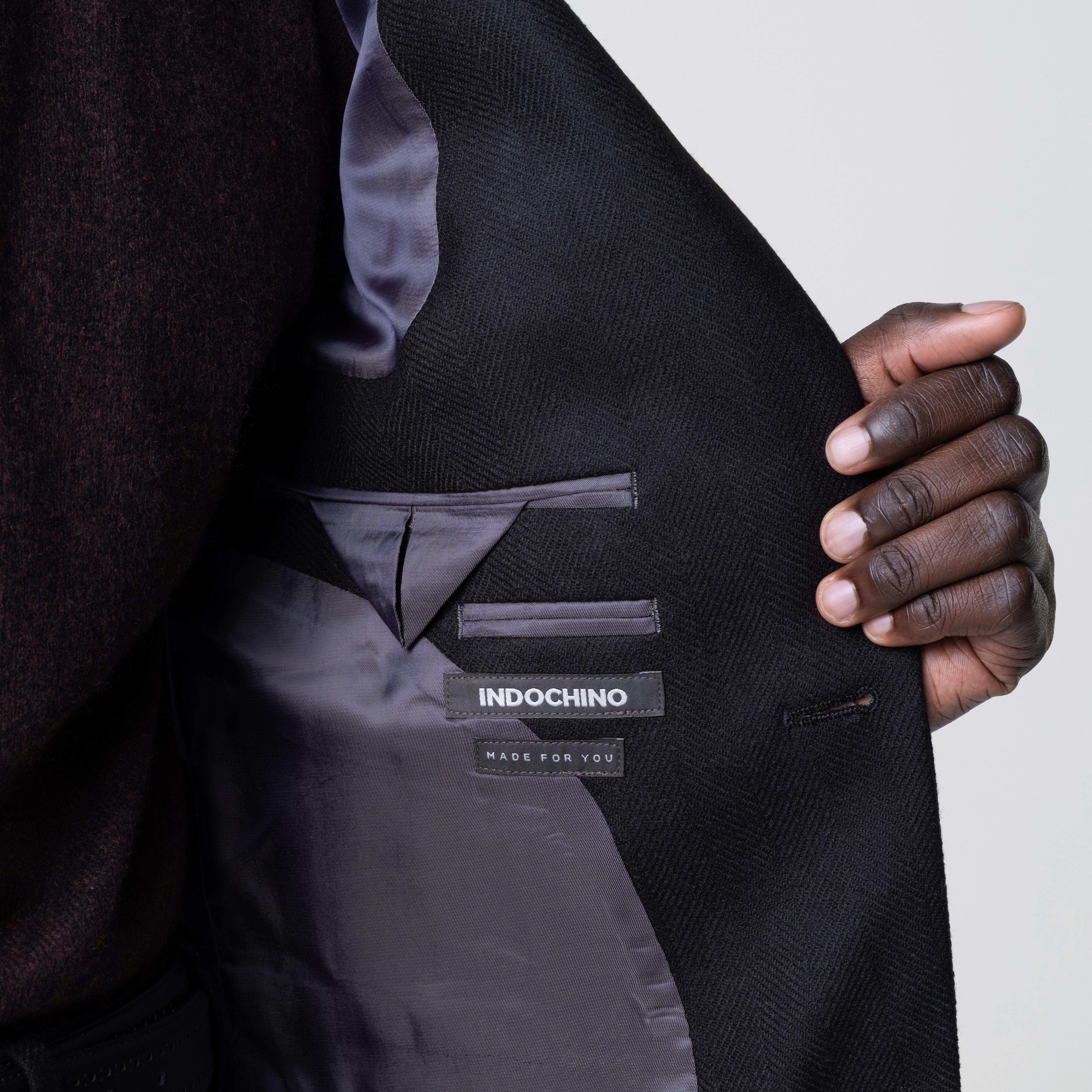Product thumbnail 5 Black suit - Jubilee Herringbone Design from Fall / Winter Indochino Collection