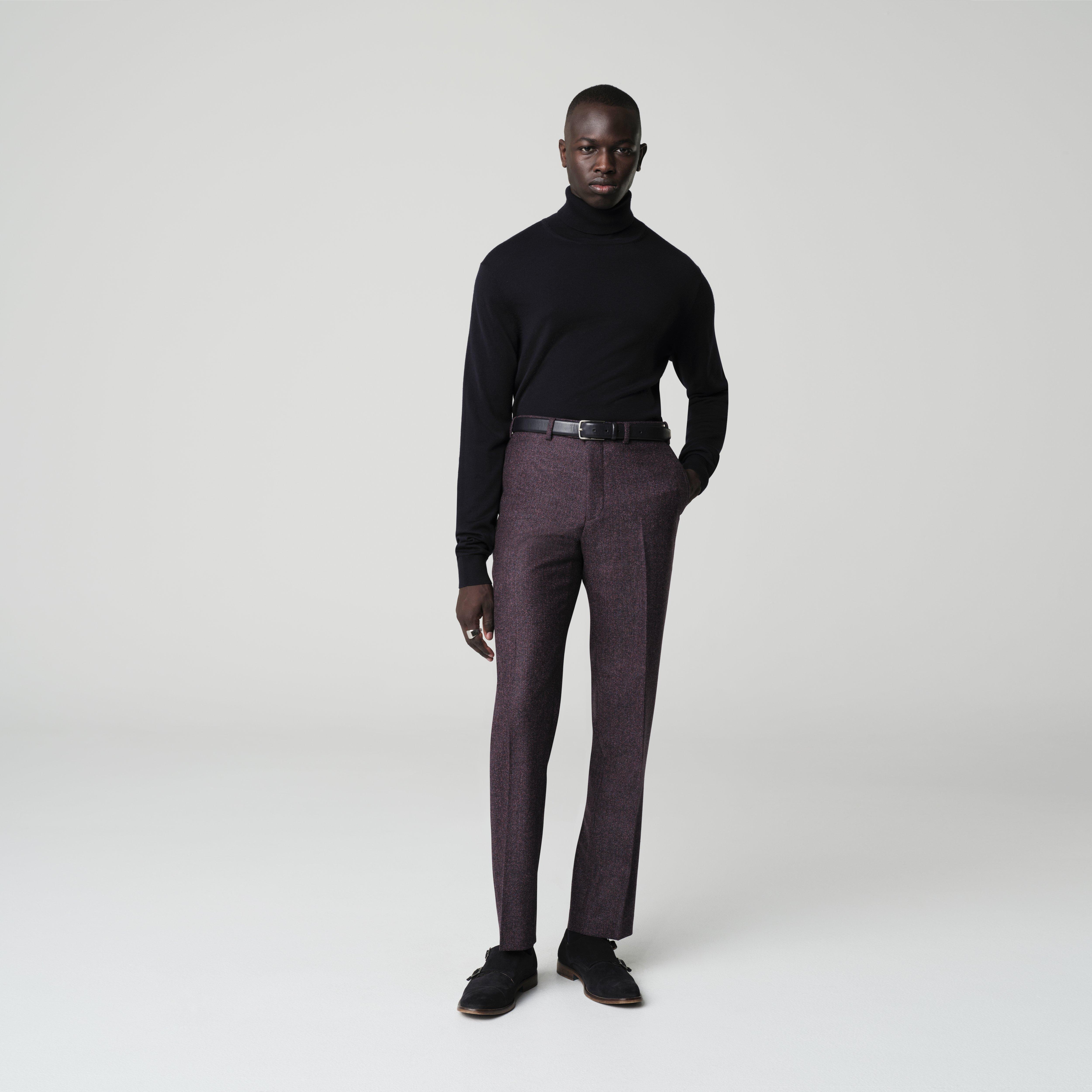 Purple pants - Newbridge Solid Design from Seasonal Indochino Collection