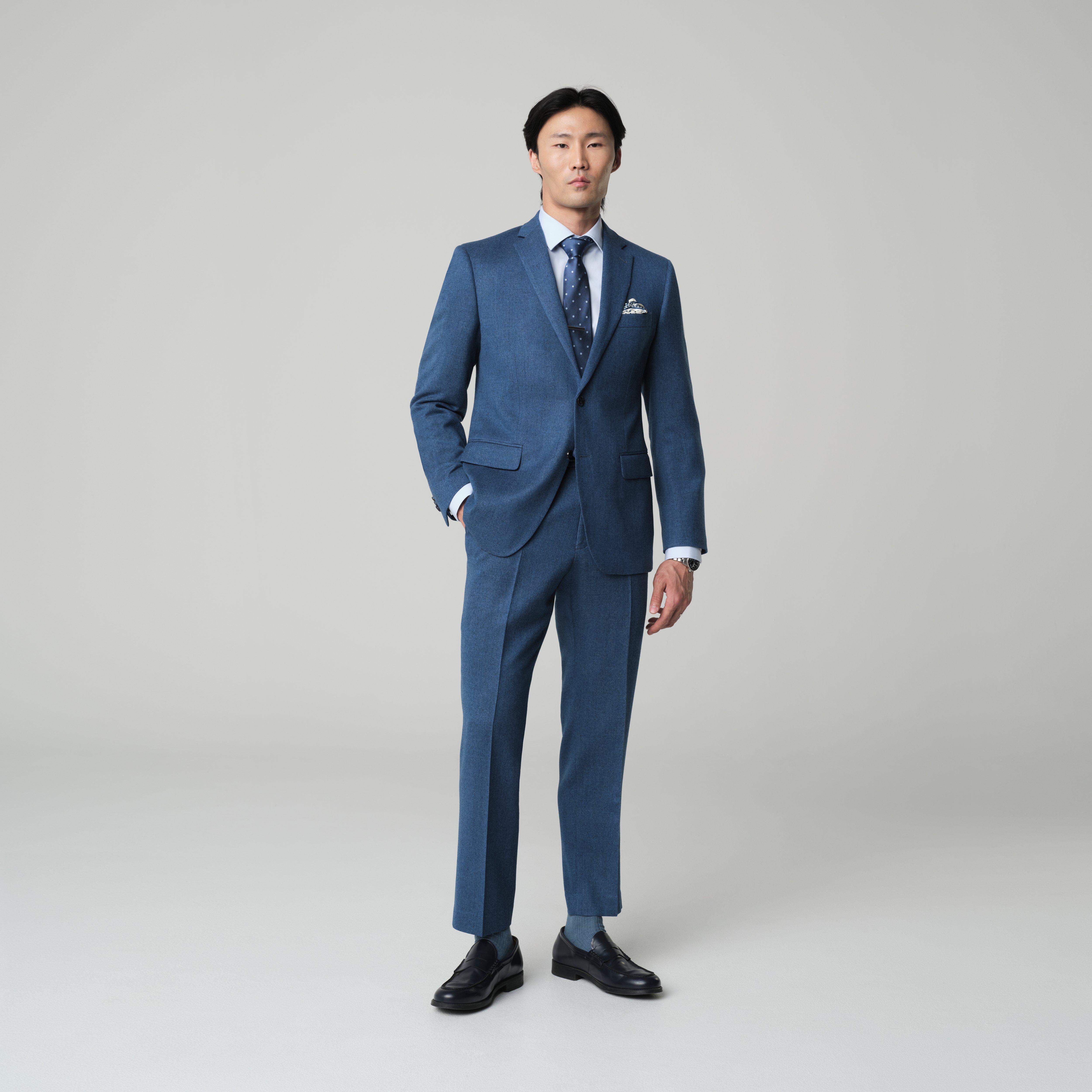 Blue suit - Peebles Solid Design from Fall / Winter Indochino Collection
