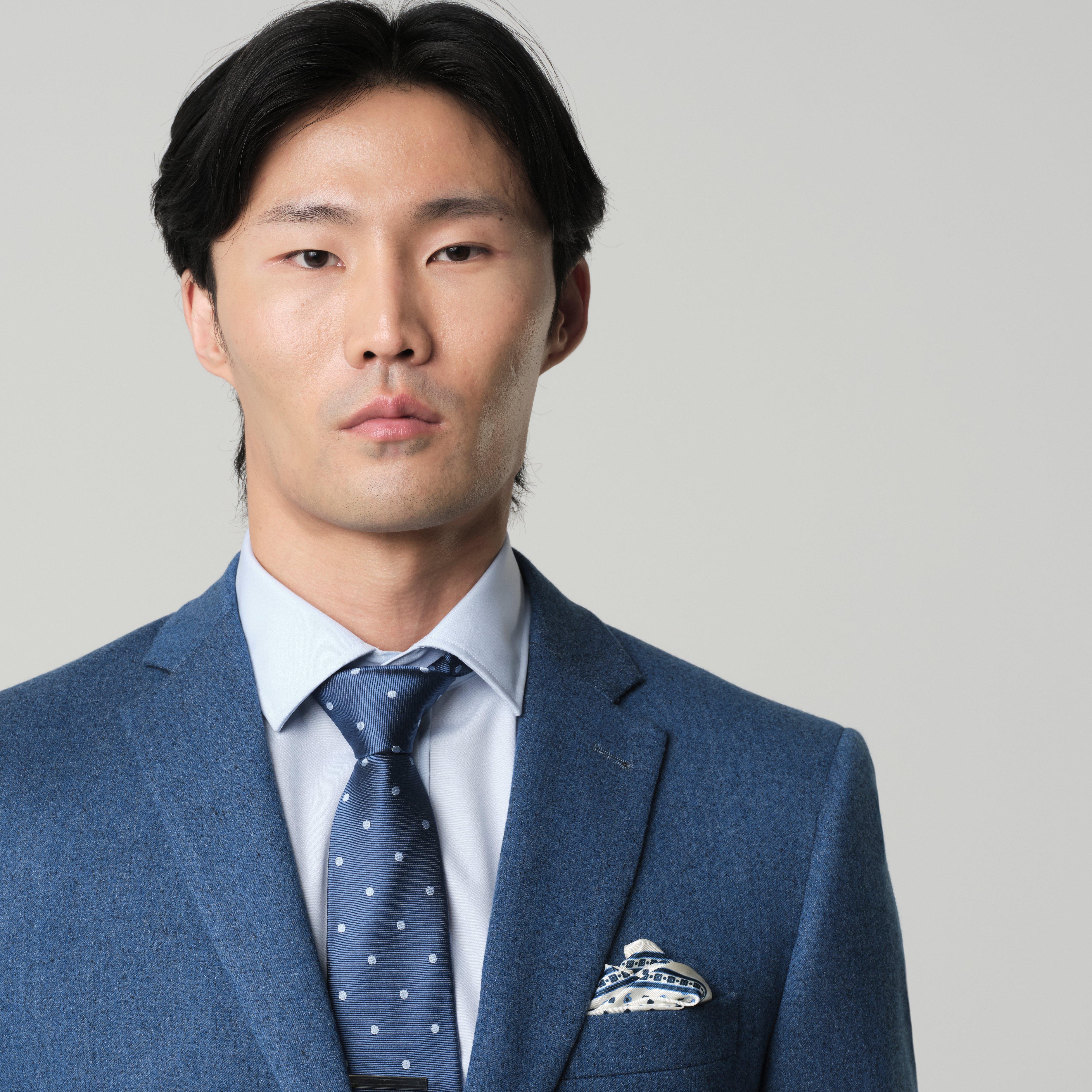 Product thumbnail 6 Blue suit - Peebles Solid Design from Fall / Winter Indochino Collection