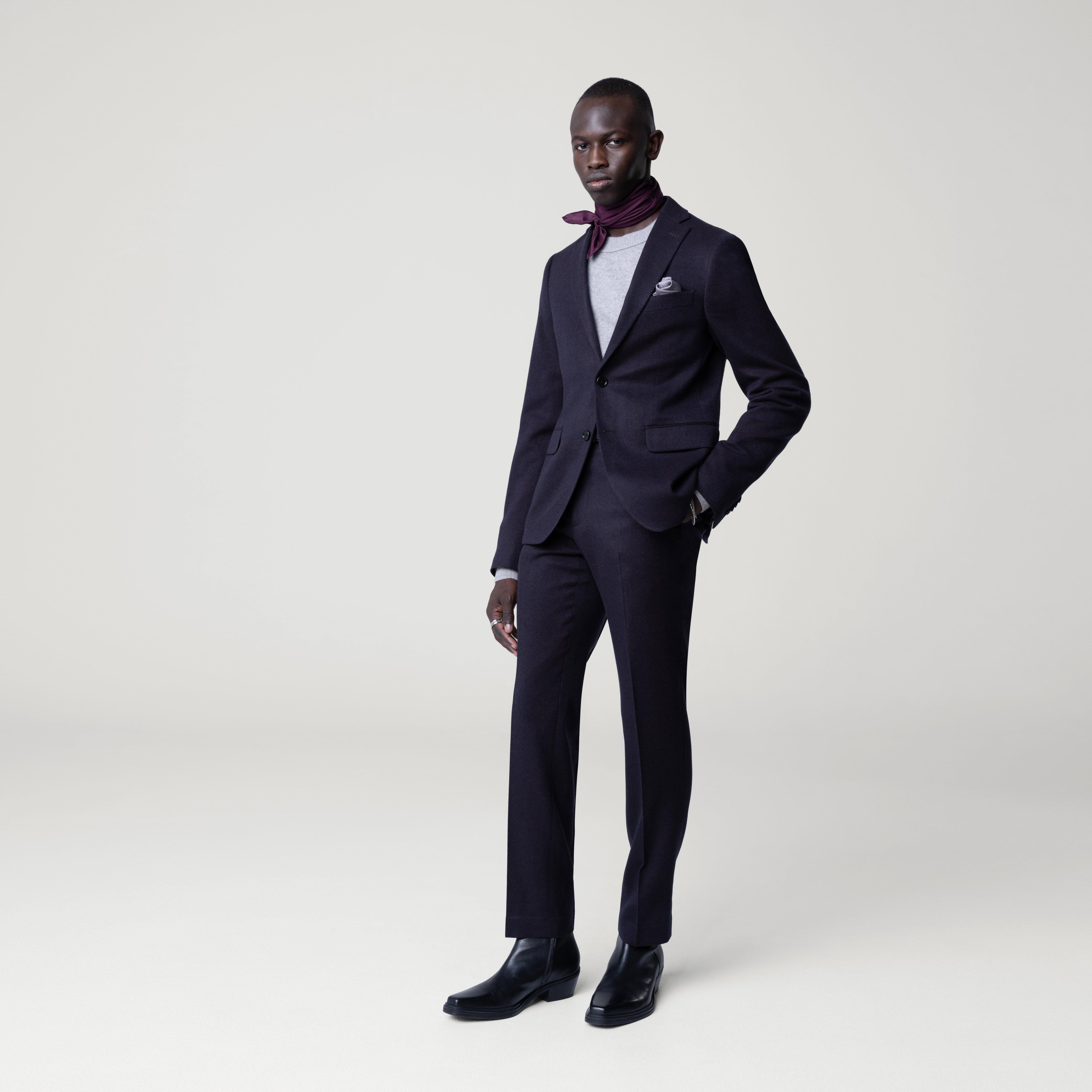 Purple blazer - Peebles Solid Design from Fall / Winter Indochino Collection