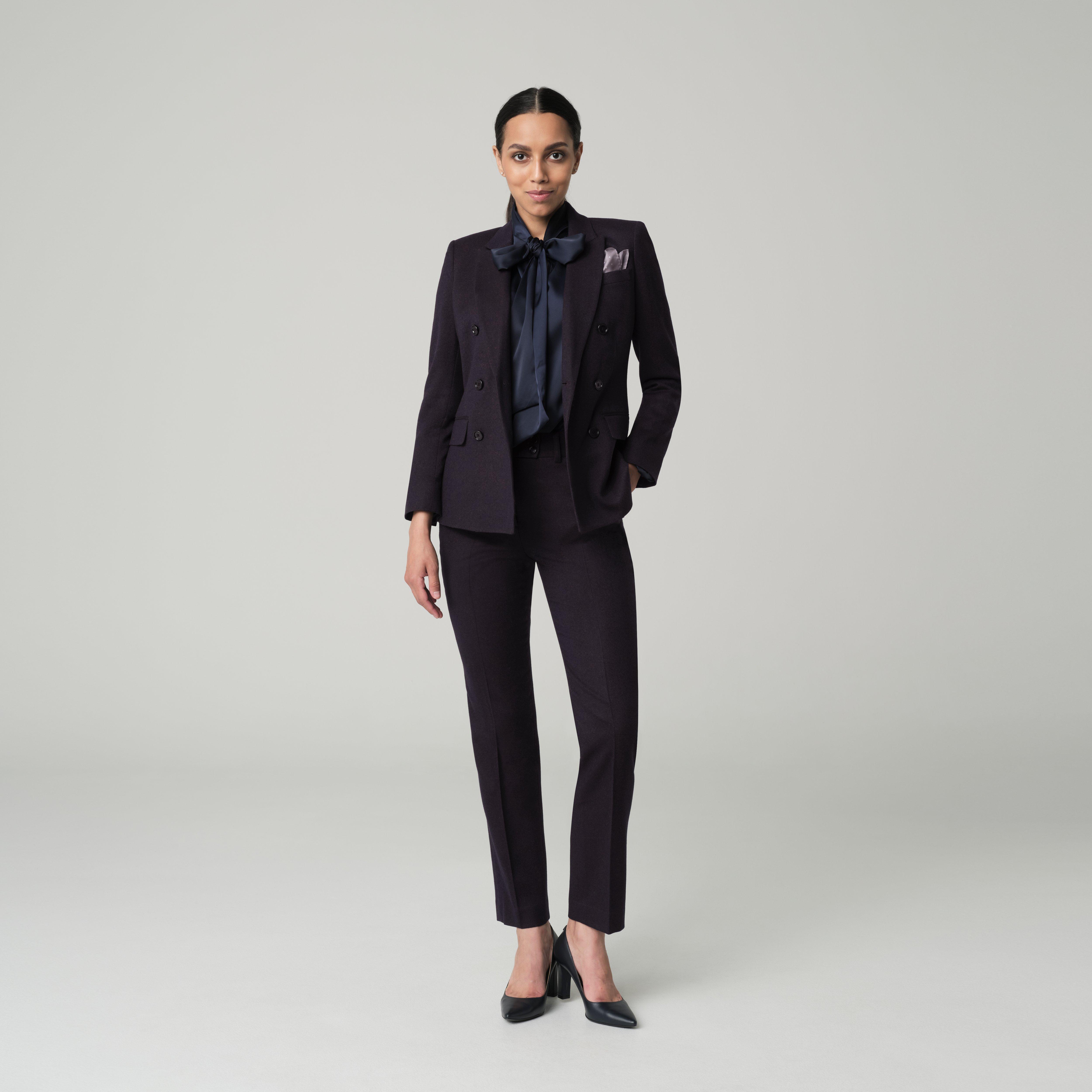 Women s Custom Suits Peebles Midnight Plum Suit Women INDOCHINO