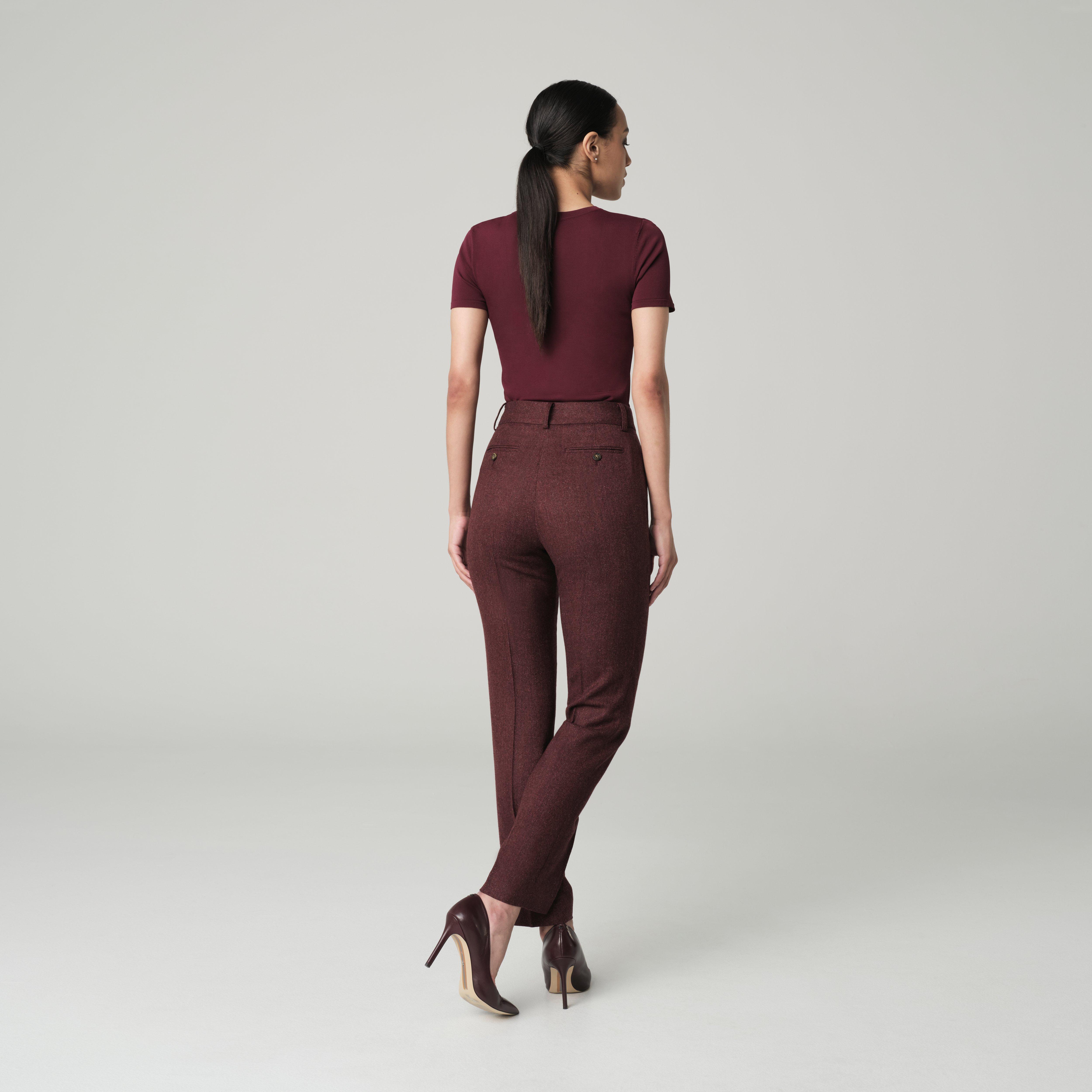 Product thumbnail 2 Red pants women - Peebles Solid Design from Luxury Indochino Collection