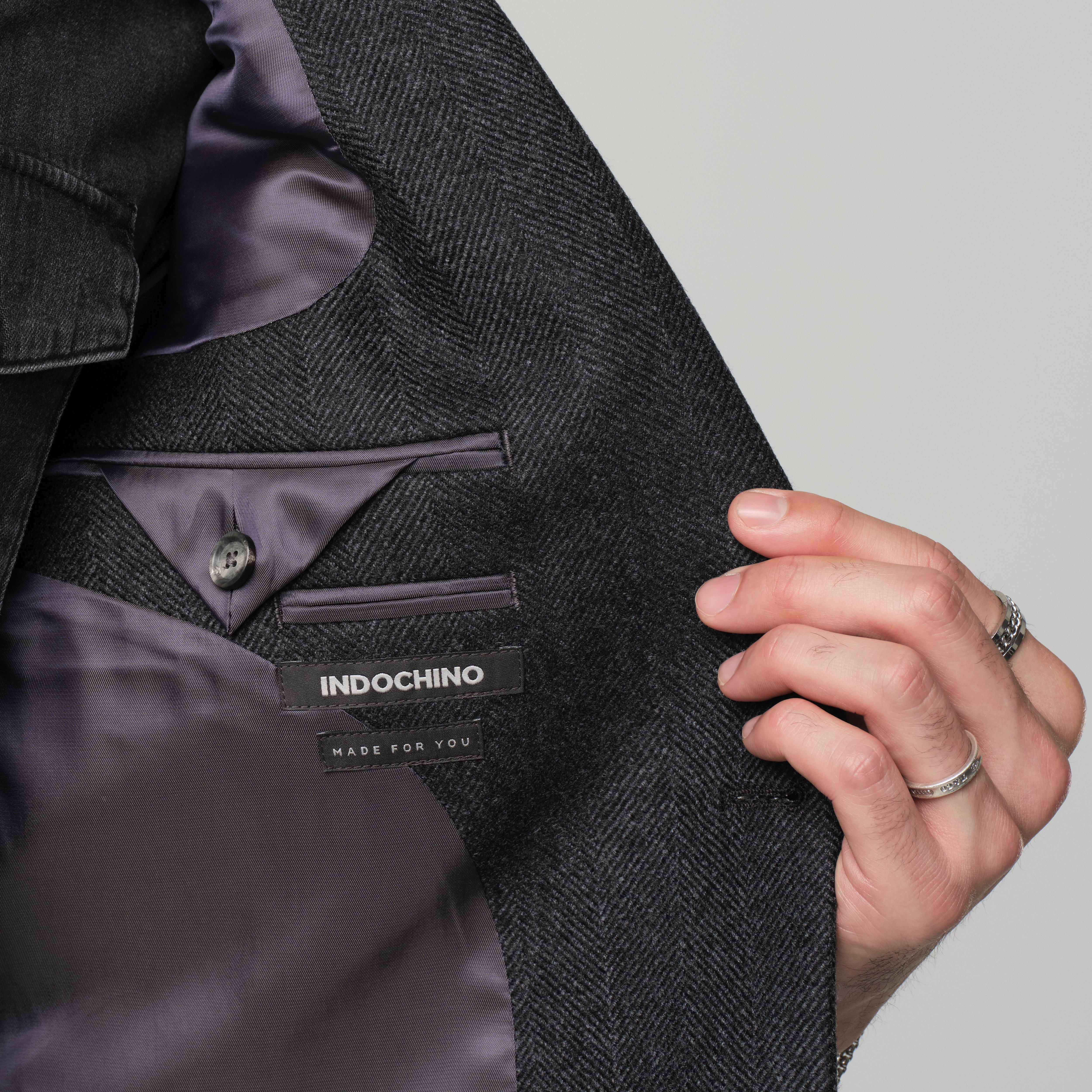 Product thumbnail 3 Gray blazer - Heartford Herringbone Design from Premium Indochino Collection