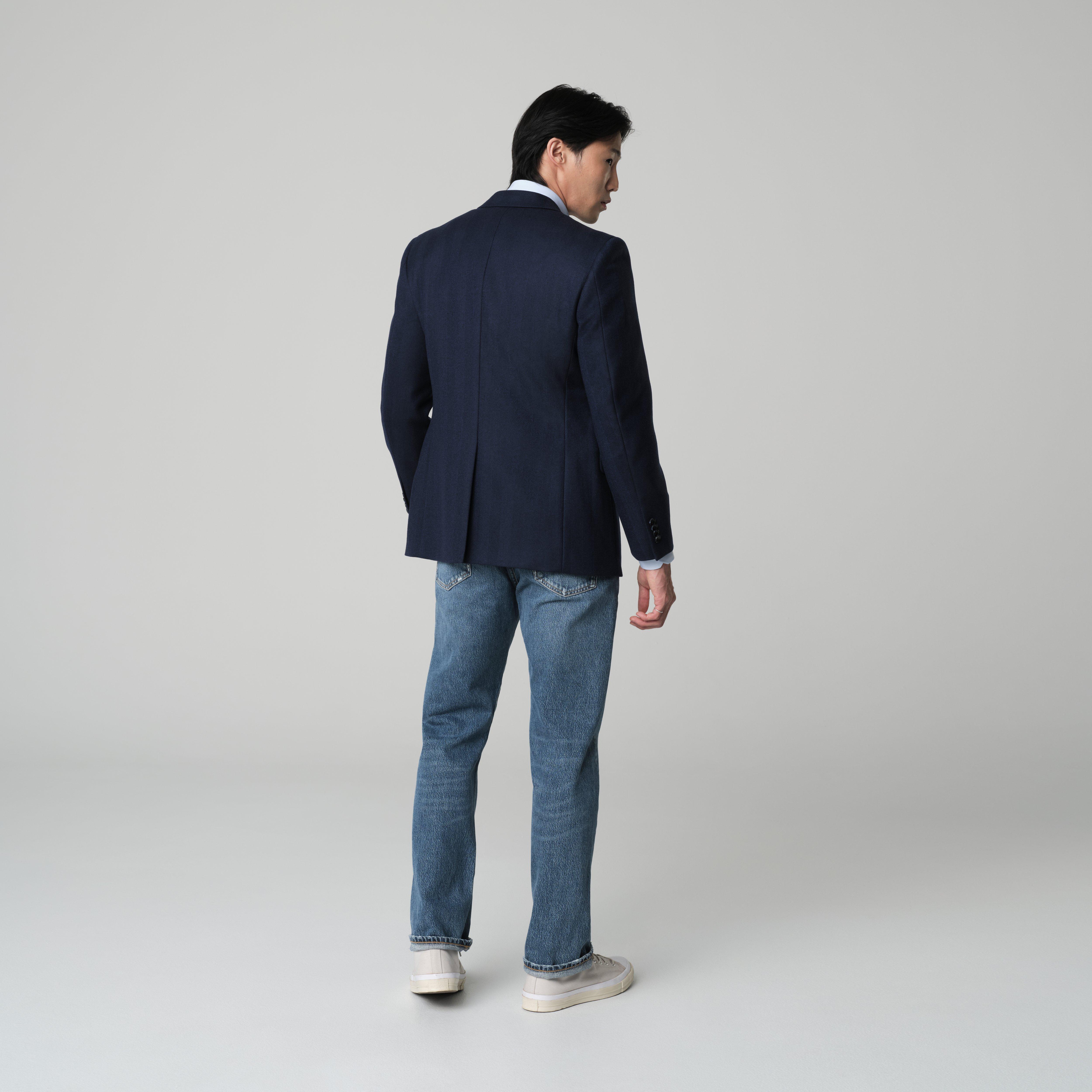 Product thumbnail 2 Navy blazer - Heartford Herringbone Design from Premium Indochino Collection