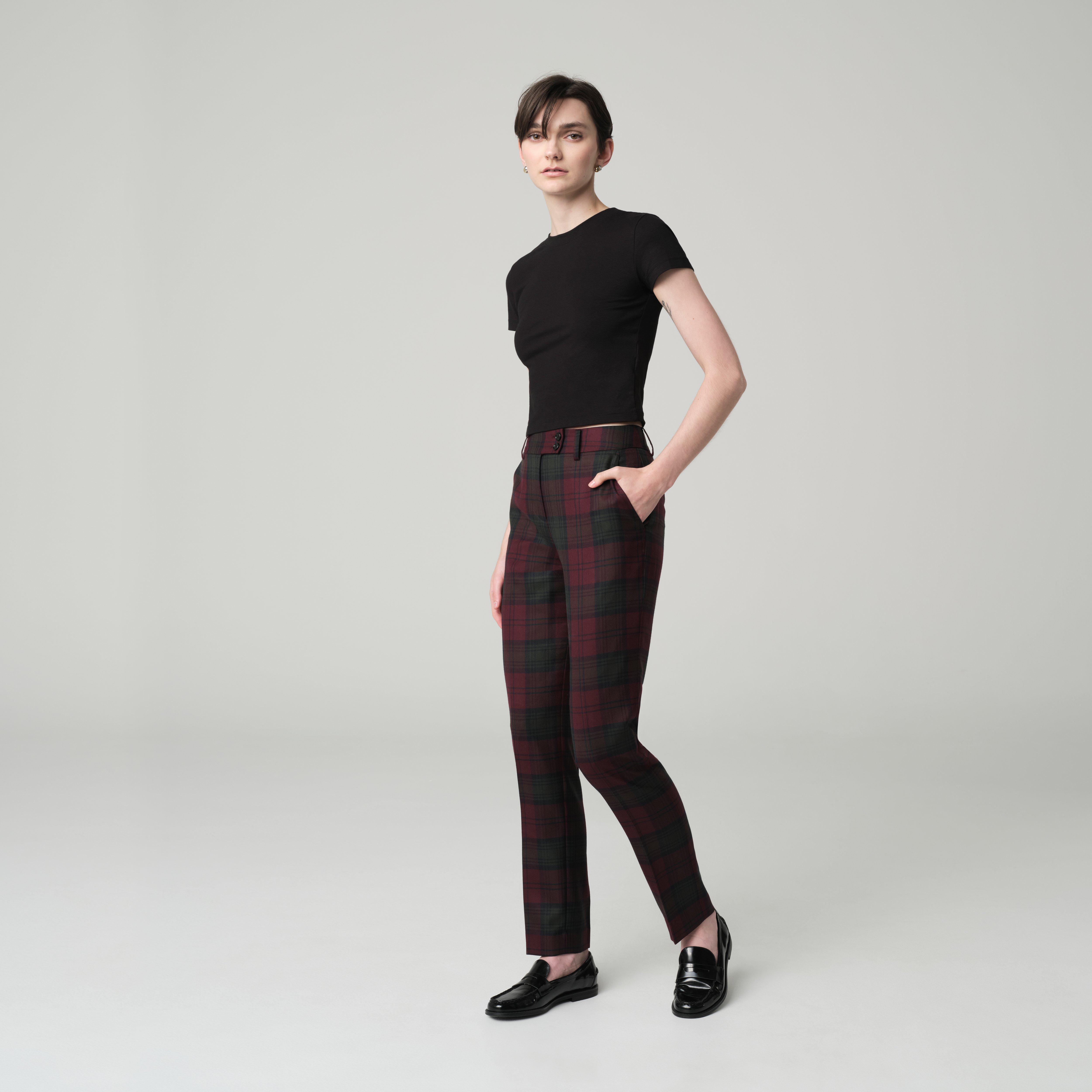 Product thumbnail 3 Burgundy suit women - Blakesley Plaid Design from british Indochino Collection
