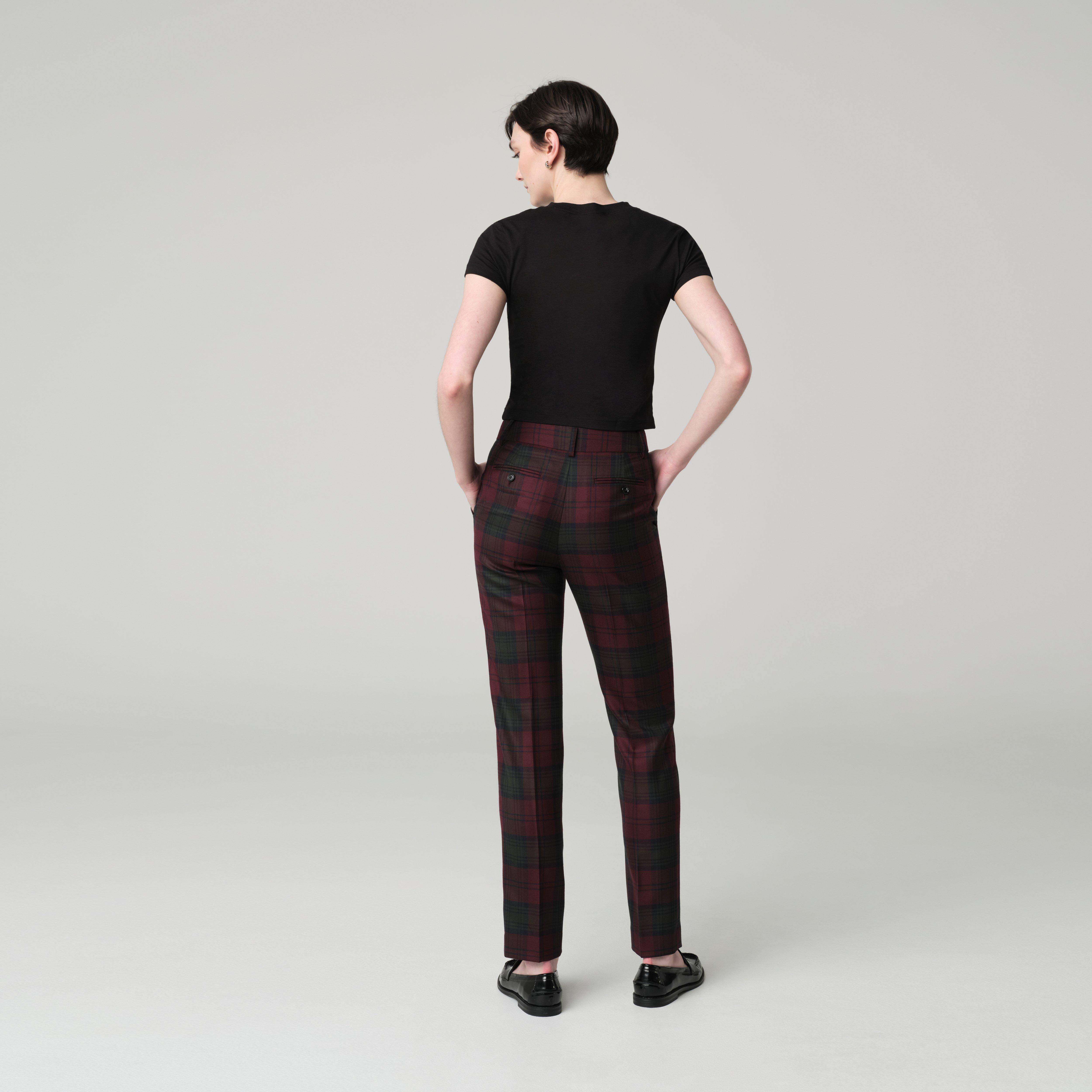 Product thumbnail 4 Burgundy suit women - Blakesley Plaid Design from british Indochino Collection