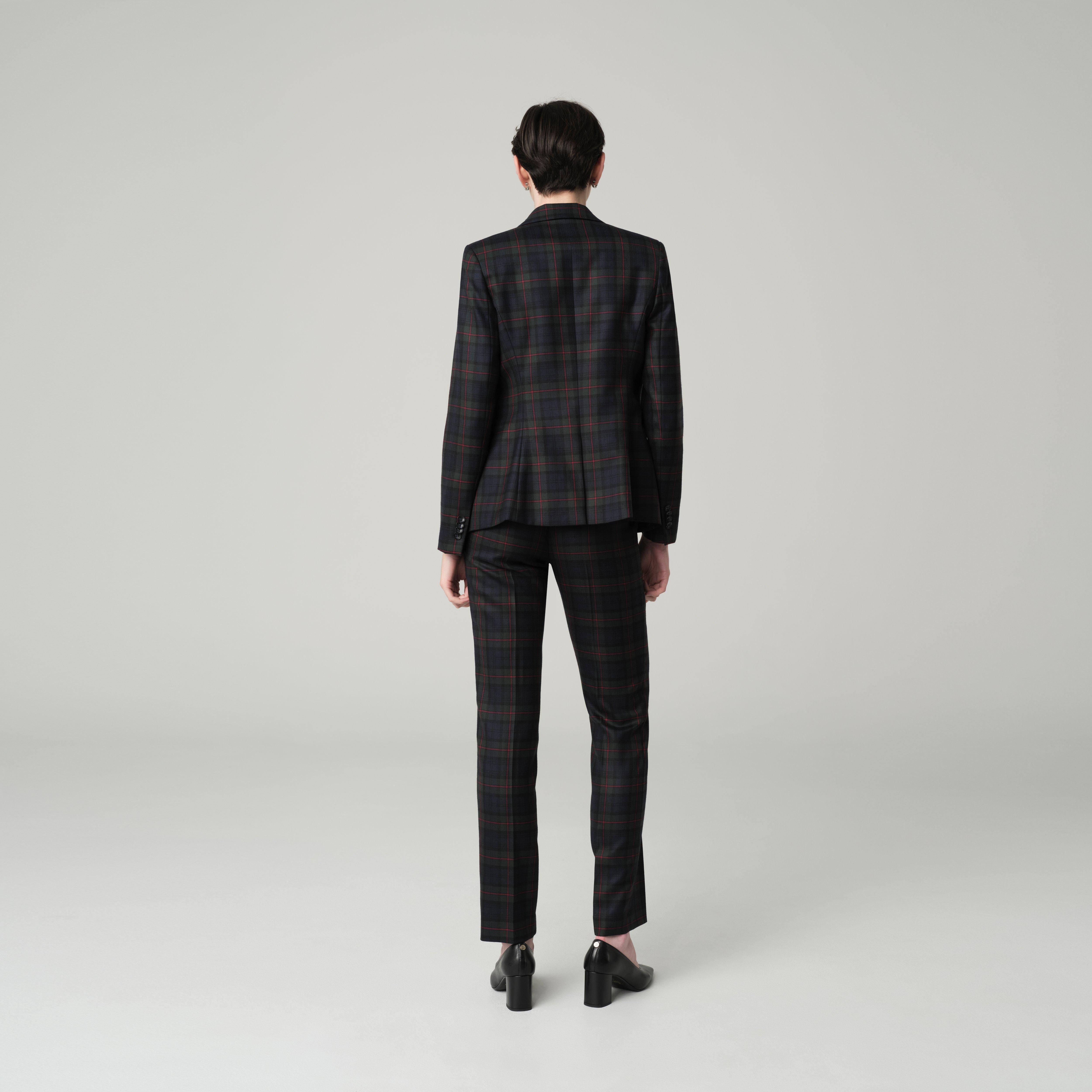 Product thumbnail 2 Navy blazer women - Blakesley Plaid Design from british Indochino Collection
