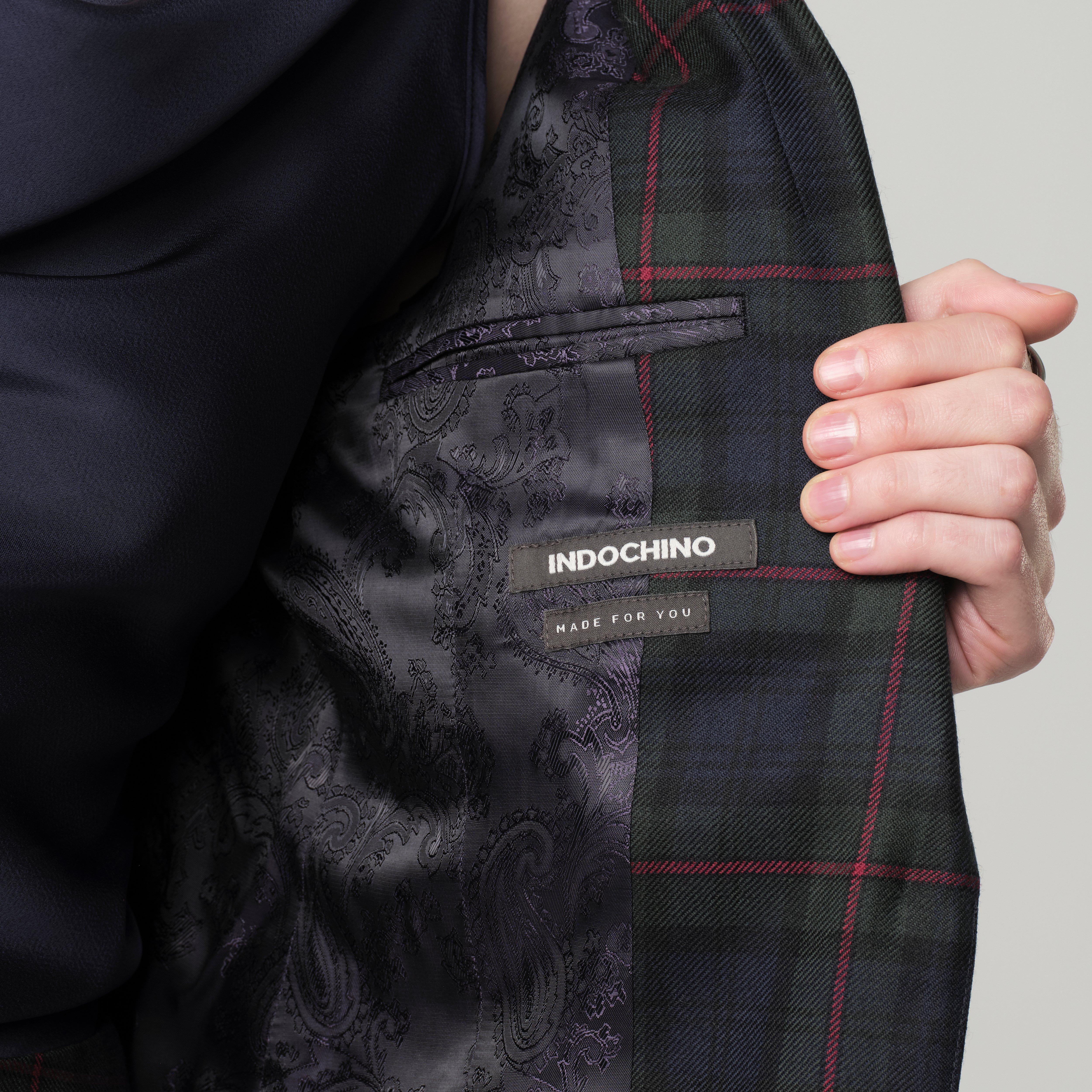 Product thumbnail 3 Navy blazer women - Blakesley Plaid Design from british Indochino Collection