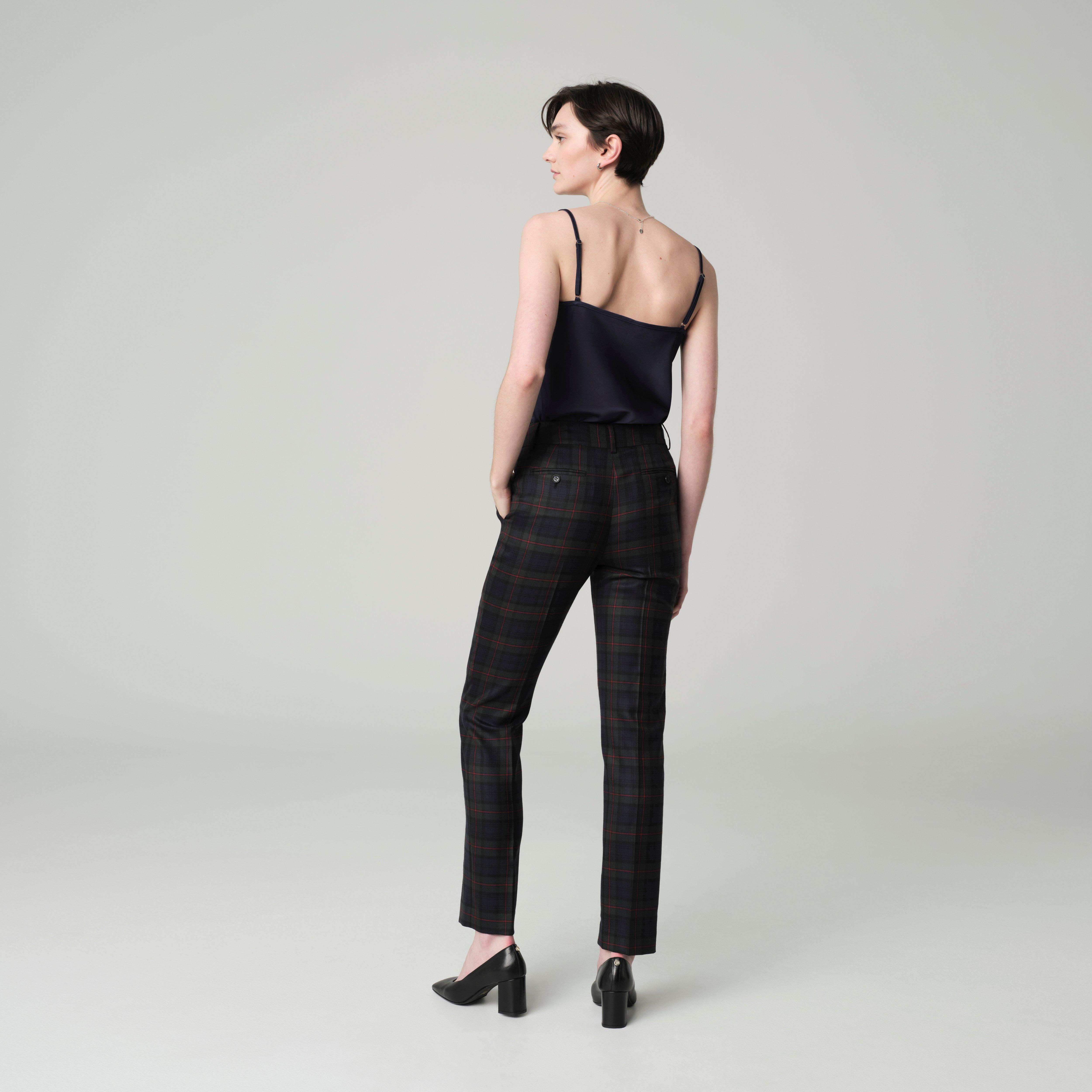 Product thumbnail 2 Navy pants women - Blakesley Plaid Design from british Indochino Collection