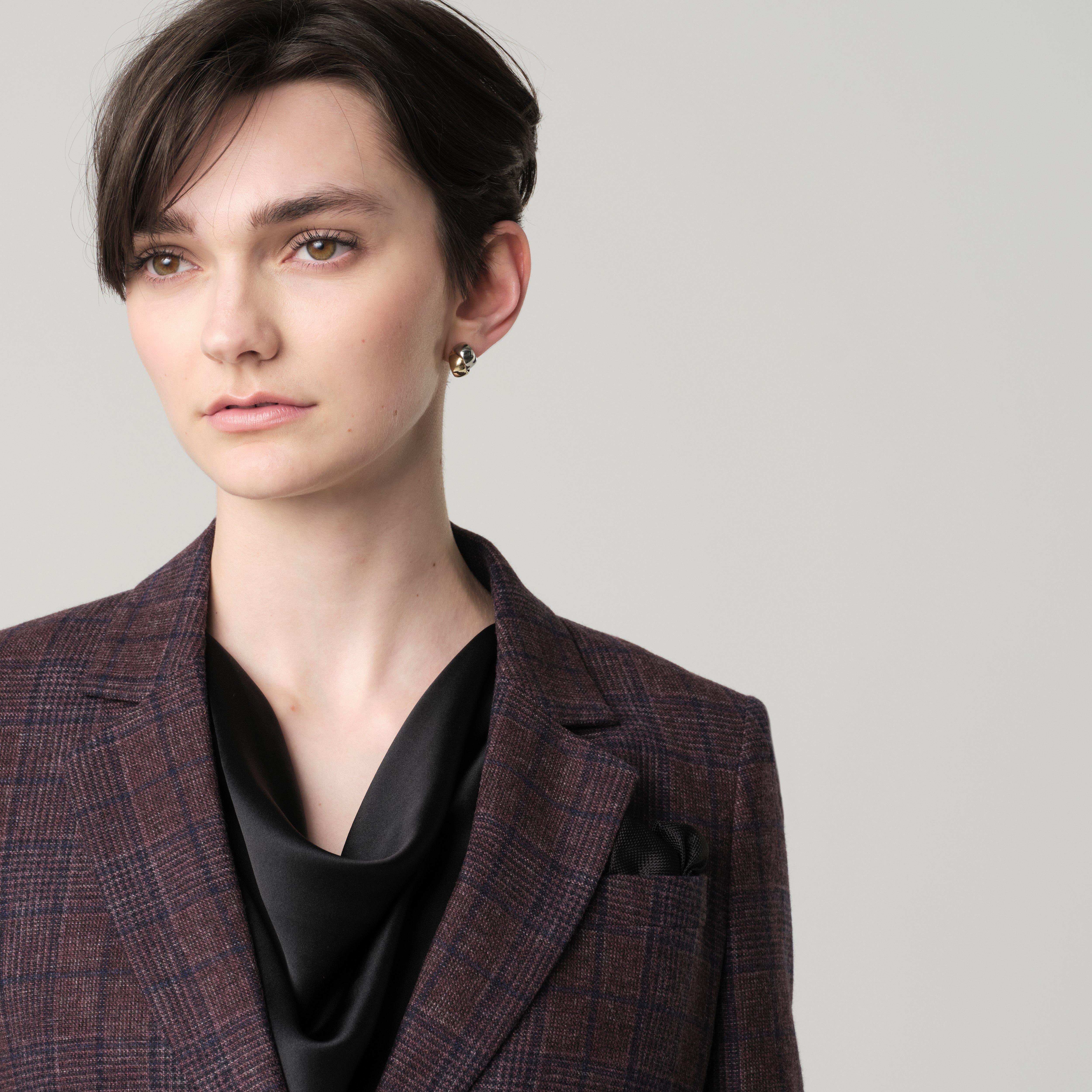Product thumbnail 4 Burgundy blazer women - Montafia Plaid Design from Italian Indochino Collection